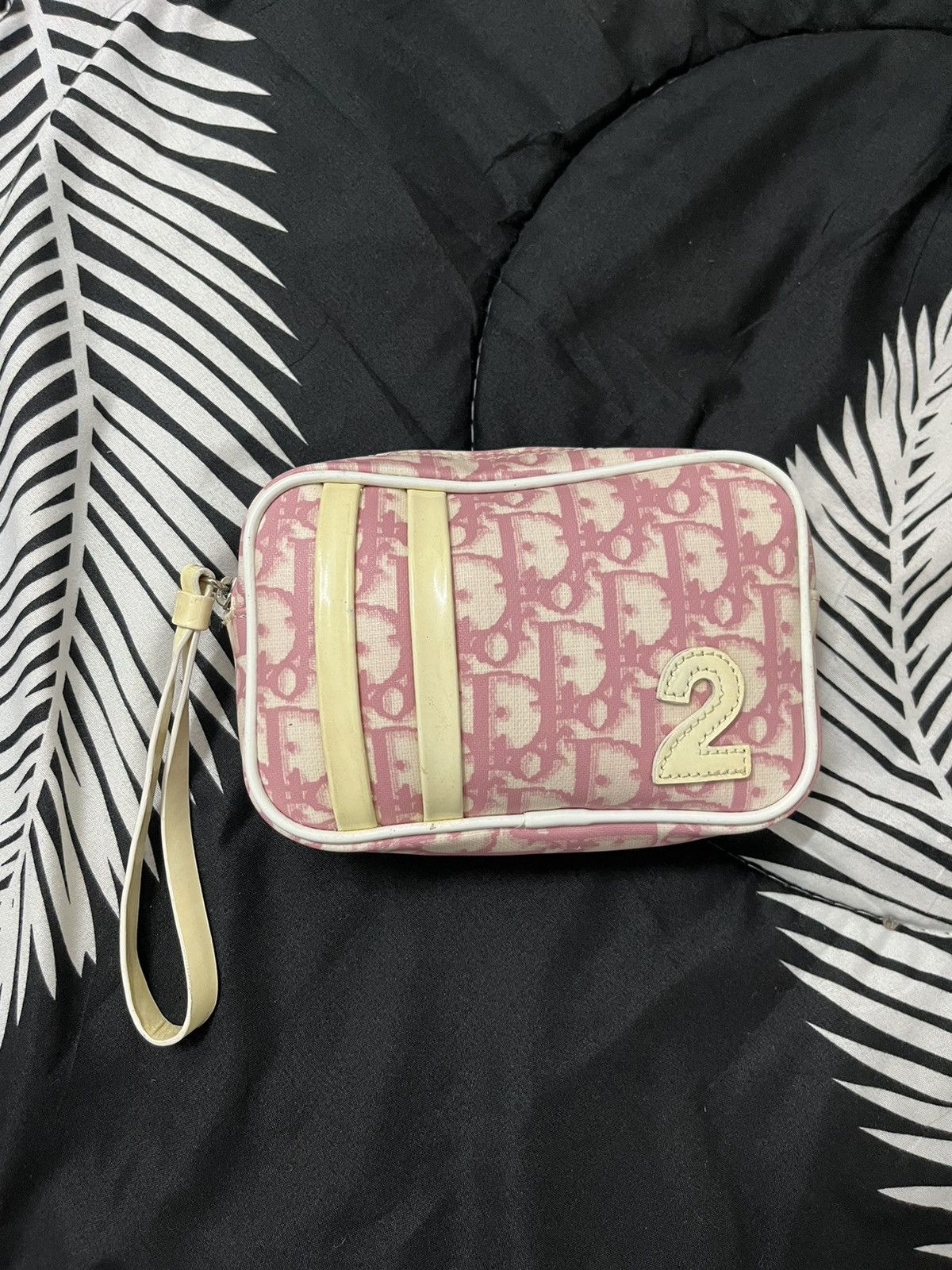 Christian Dior Monsieur × Dior Christian Dior Trotter Mini Pouch Bag Purse Pink White Size ONE SIZE - 14 Thumbnail