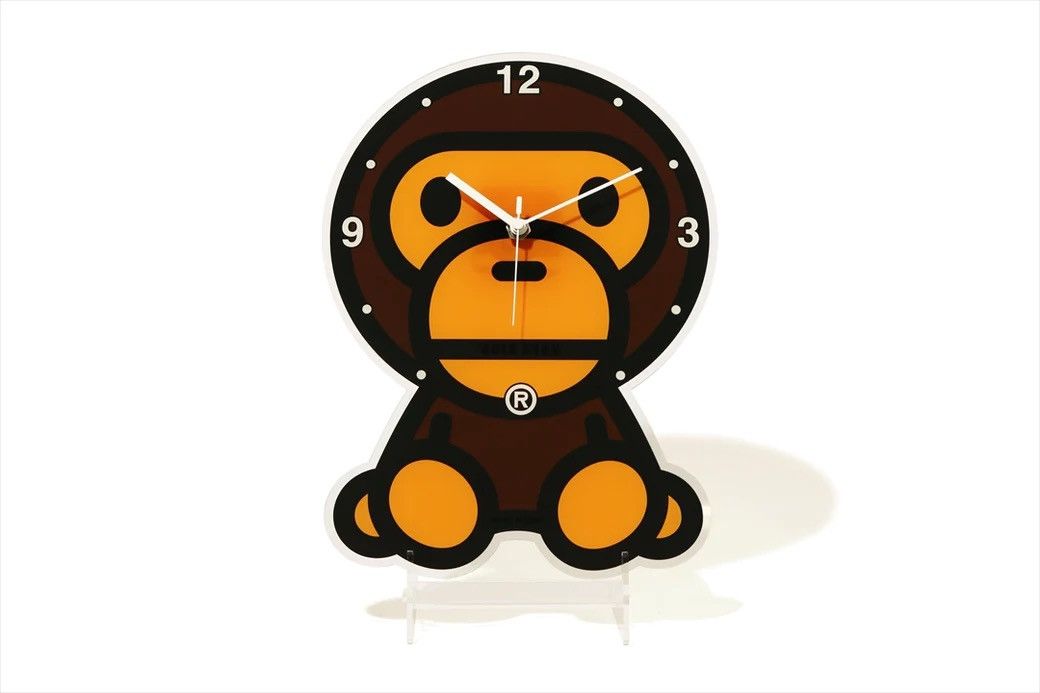image of Bape Baby Milo Wall Clock, Men's
