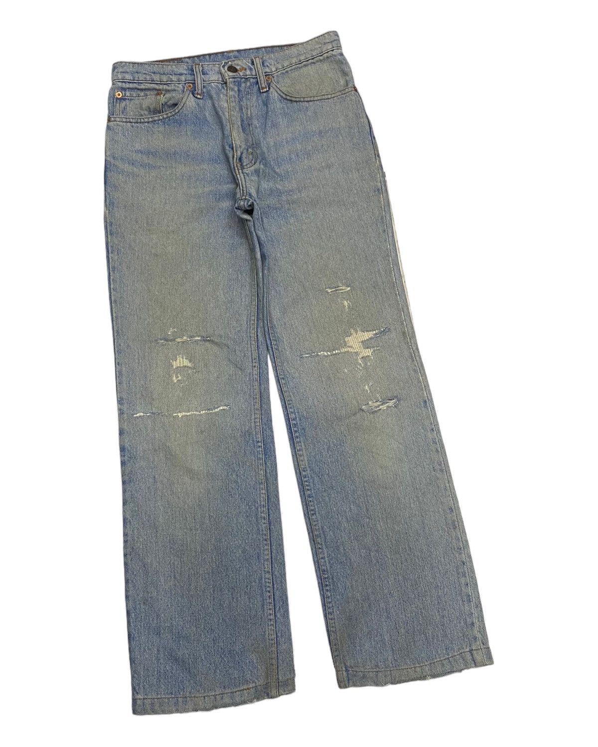 Levi's VTG LEVIS 505 DISTRESSED DENIM JEANS Size US 30 / EU 46 - 5 Thumbnail
