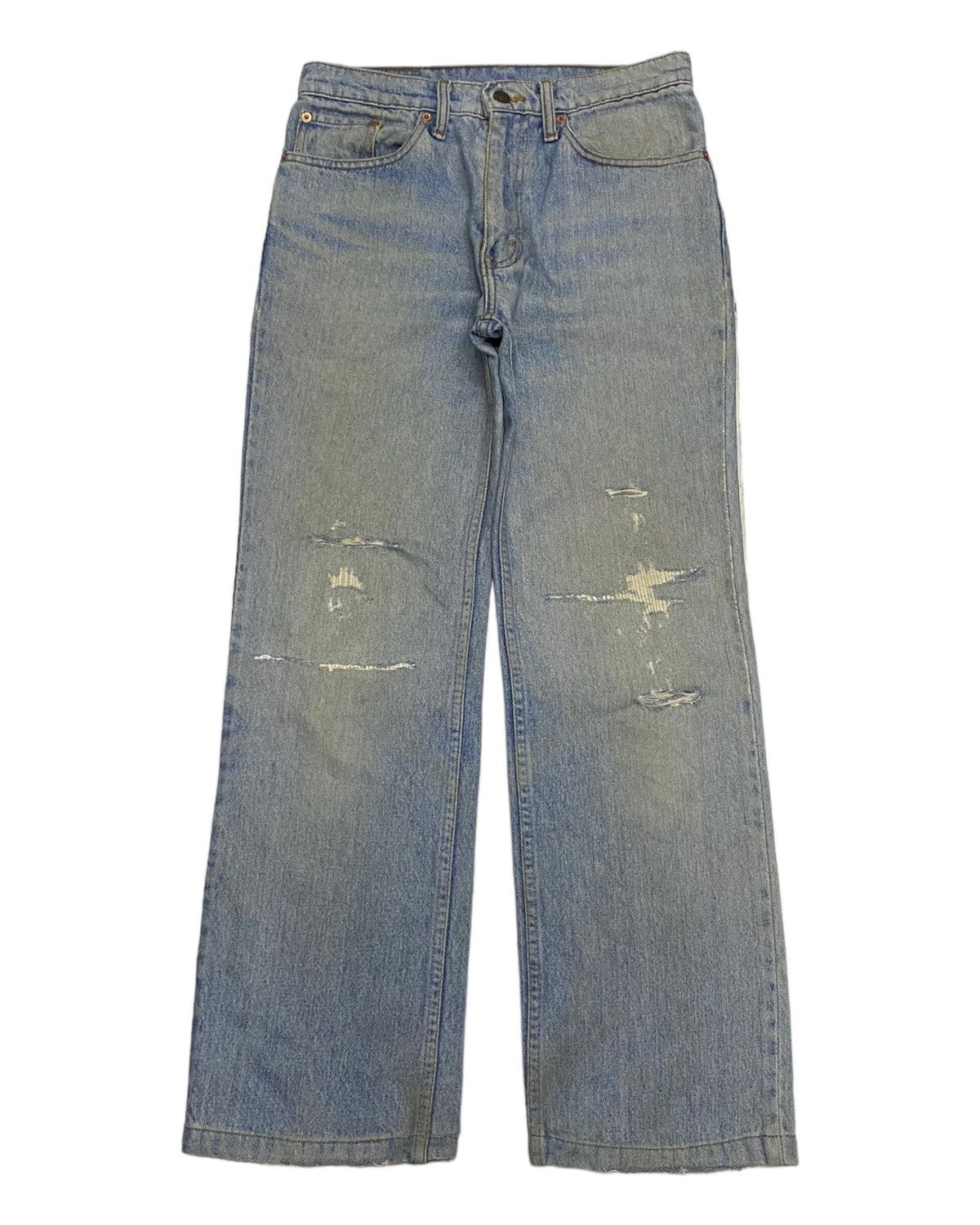 Levi's VTG LEVIS 505 DISTRESSED DENIM JEANS Size US 30 / EU 46 - 1 Thumbnail