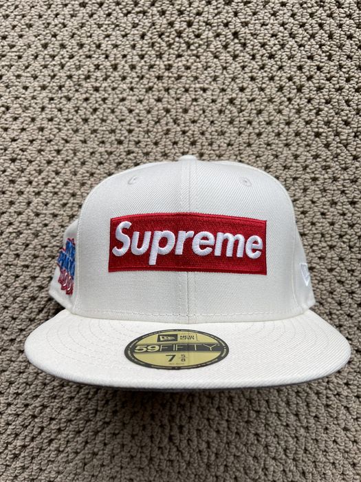 Supreme FW20 Supreme World Famous Box Logo New Era hat 7 5/8 | Grailed