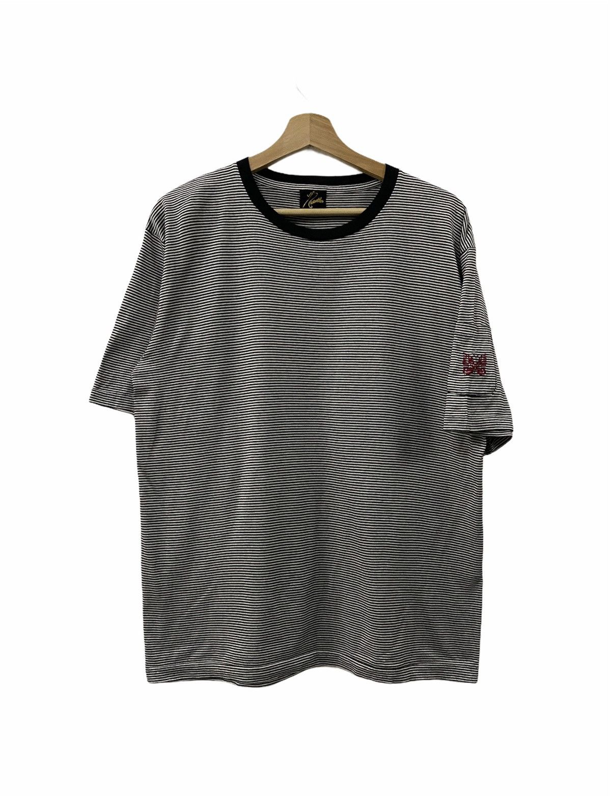Needles Needles Papilon Embroidery Butterfly Logo Striped Tee Size US L / EU 52-54 / 3 - 1 Thumbnail
