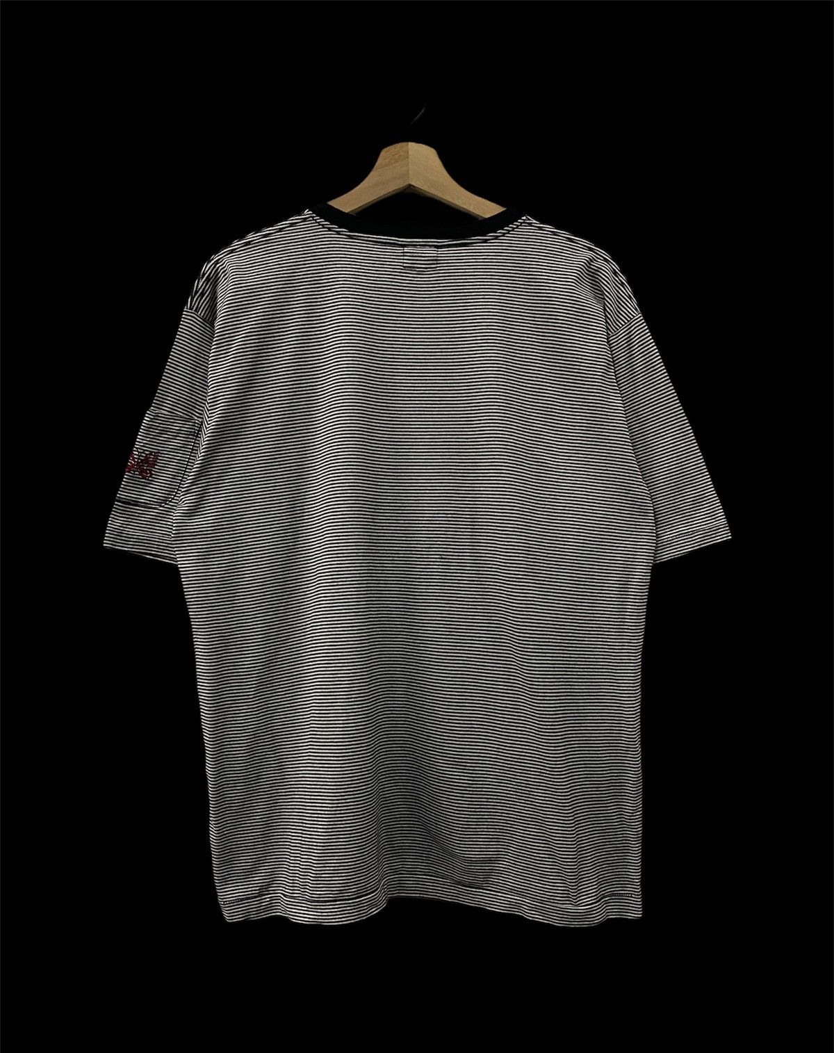 Needles Needles Papilon Embroidery Butterfly Logo Striped Tee Size US L / EU 52-54 / 3 - 11 Thumbnail