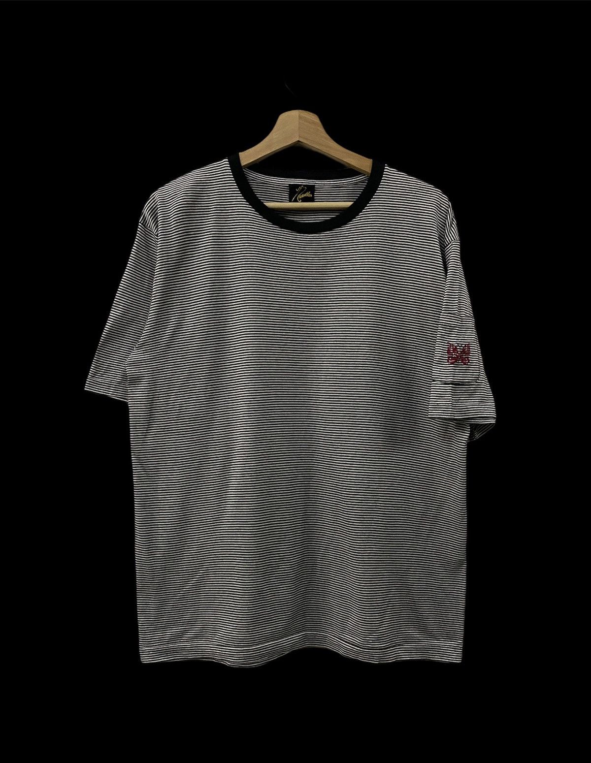 Needles Needles Papilon Embroidery Butterfly Logo Striped Tee Size US L / EU 52-54 / 3 - 10 Thumbnail