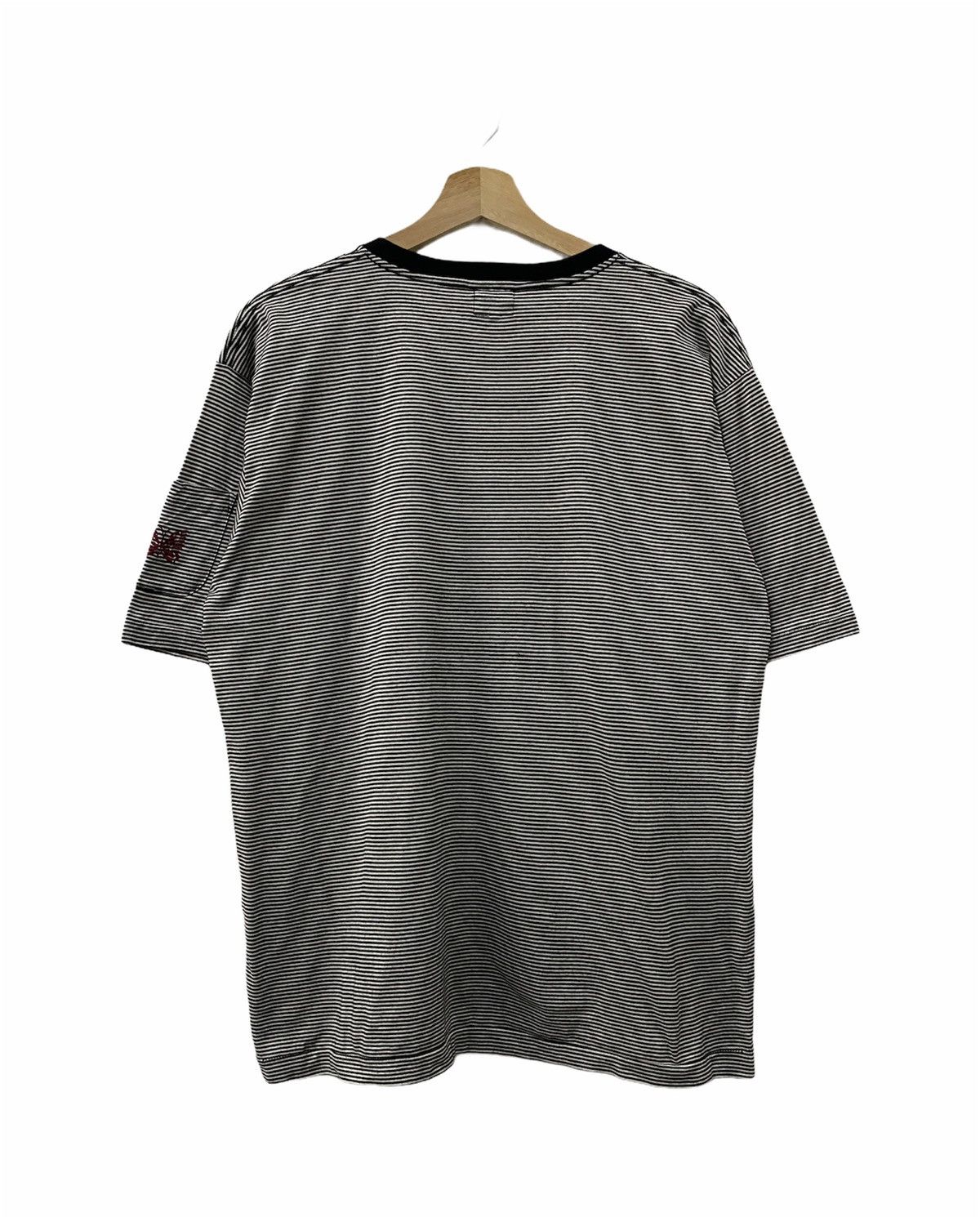 Needles Needles Papilon Embroidery Butterfly Logo Striped Tee Size US L / EU 52-54 / 3 - 2 Thumbnail
