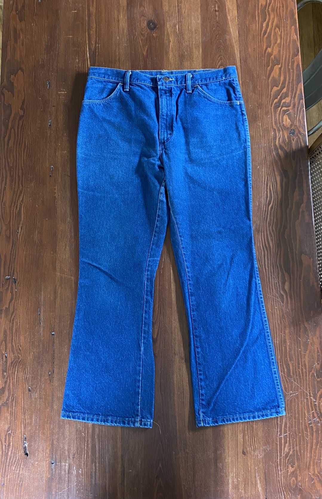 Rustler Vintage 70’s Rustler Bell Bottom Flare Denim Jeans 34x29 Size US 34 / EU 50 - 9 Thumbnail