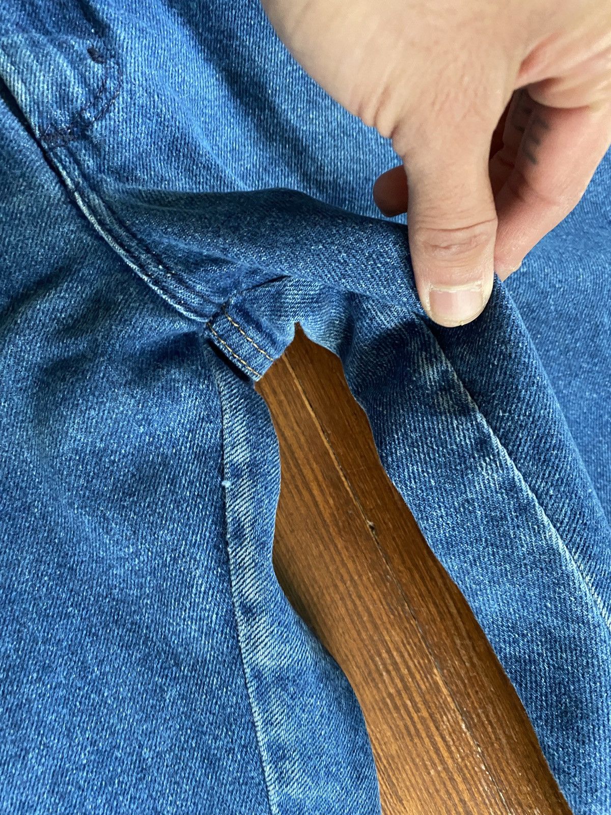 Rustler Vintage 70’s Rustler Bell Bottom Flare Denim Jeans 34x29 Size US 34 / EU 50 - 14 Thumbnail