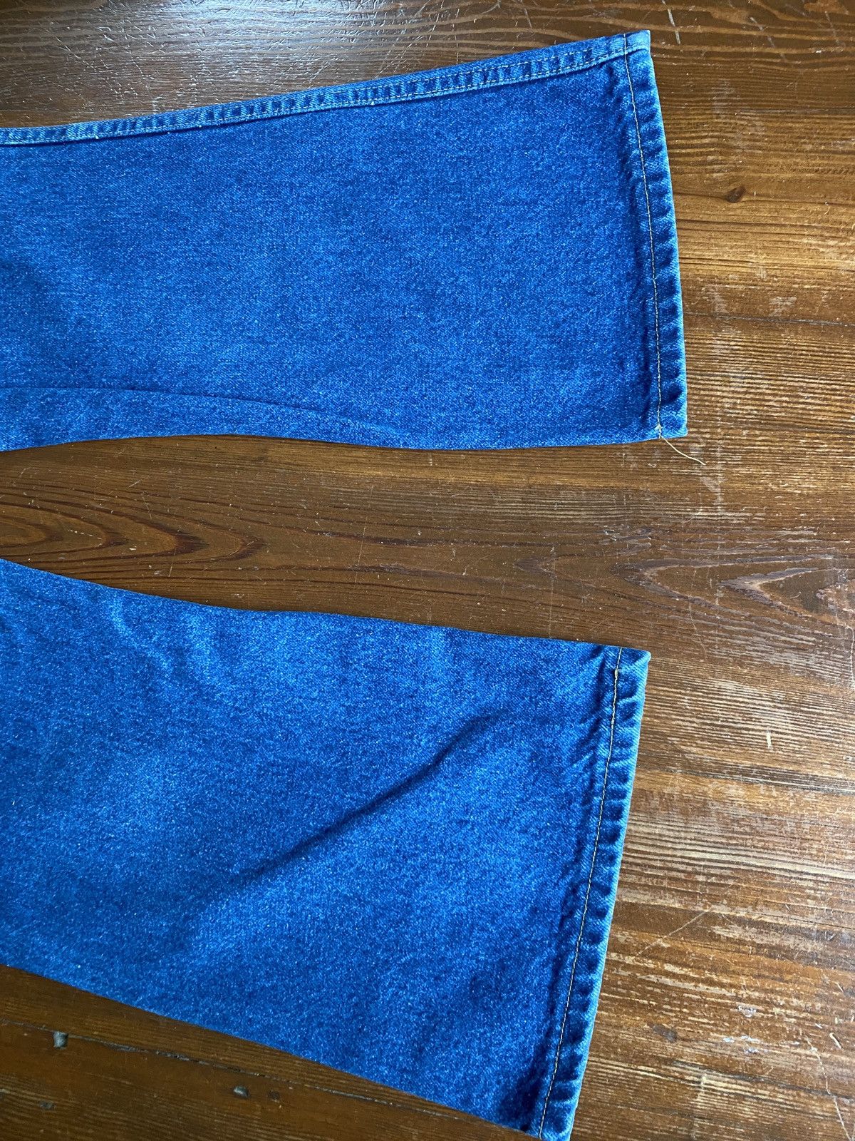 Rustler Vintage 70’s Rustler Bell Bottom Flare Denim Jeans 34x29 Size US 34 / EU 50 - 2 Thumbnail