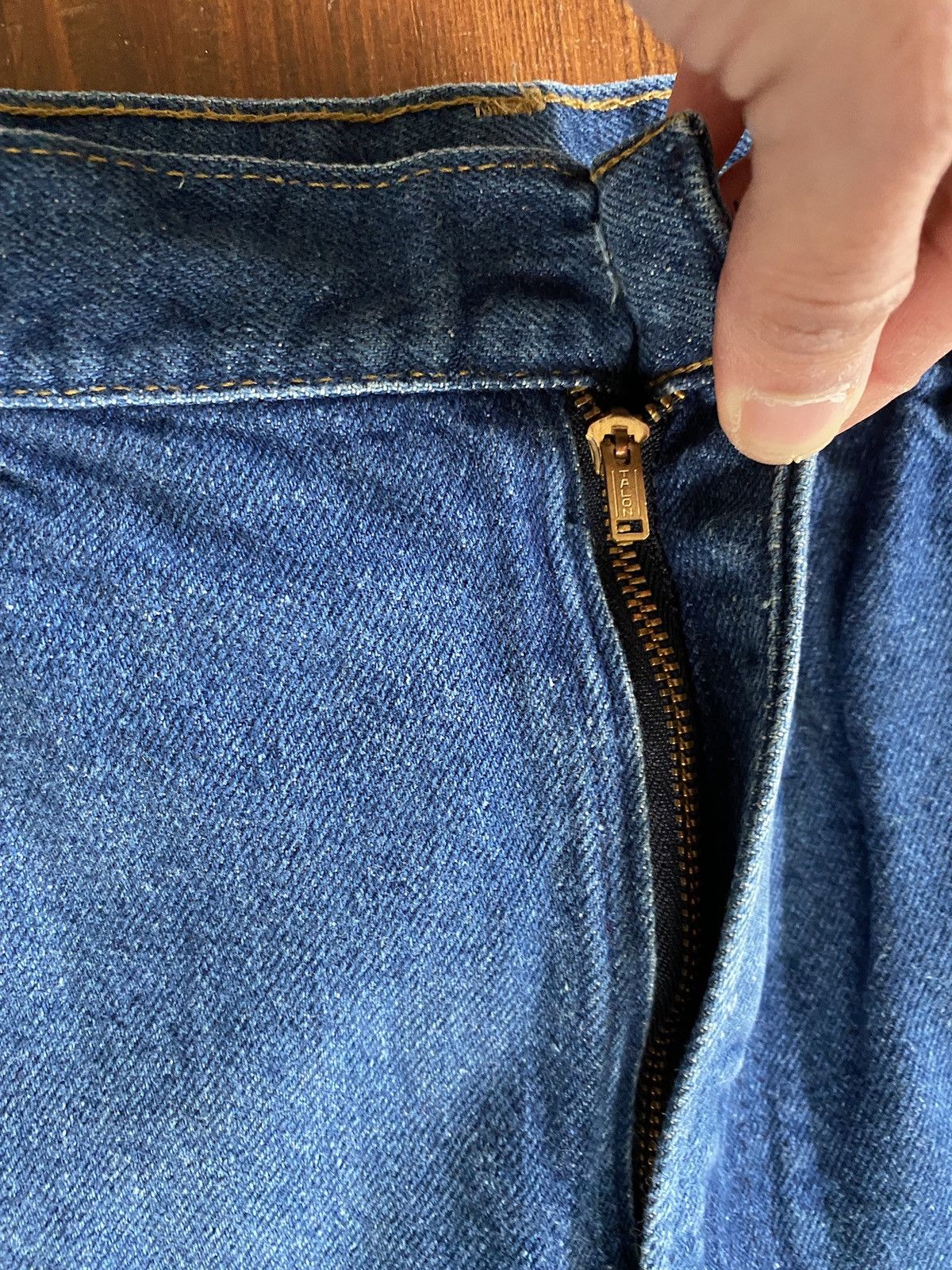 Rustler Vintage 70’s Rustler Bell Bottom Flare Denim Jeans 34x29 Size US 34 / EU 50 - 15 Thumbnail