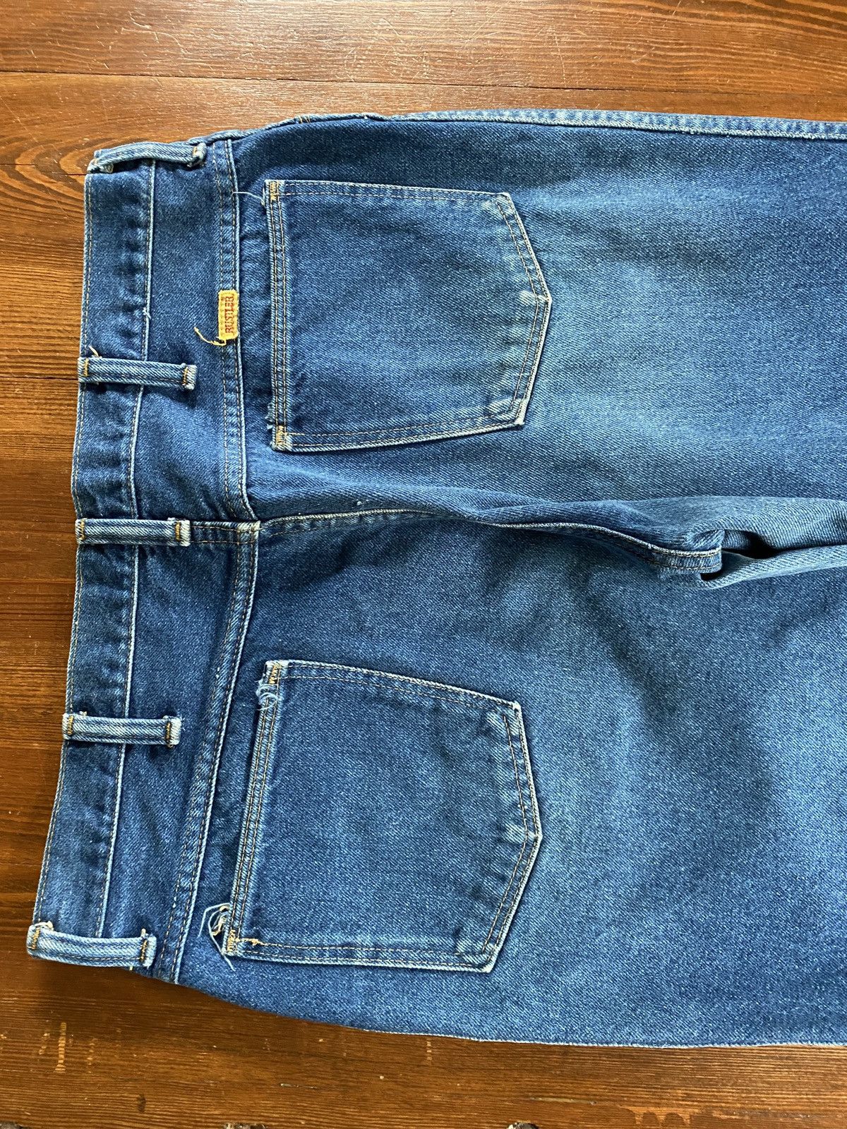 Rustler Vintage 70’s Rustler Bell Bottom Flare Denim Jeans 34x29 Size US 34 / EU 50 - 5 Thumbnail
