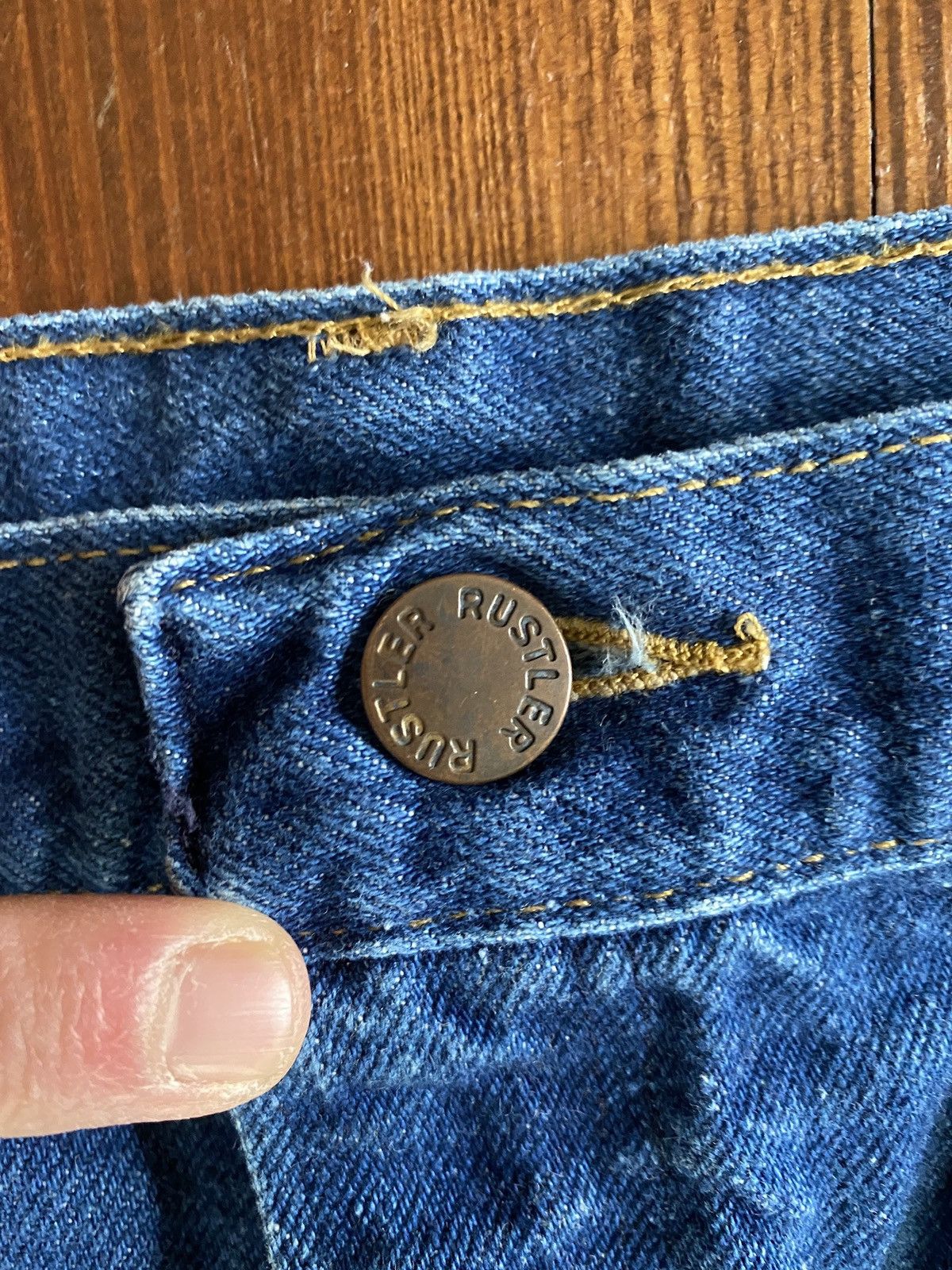 Rustler Vintage 70’s Rustler Bell Bottom Flare Denim Jeans 34x29 Size US 34 / EU 50 - 16 Thumbnail