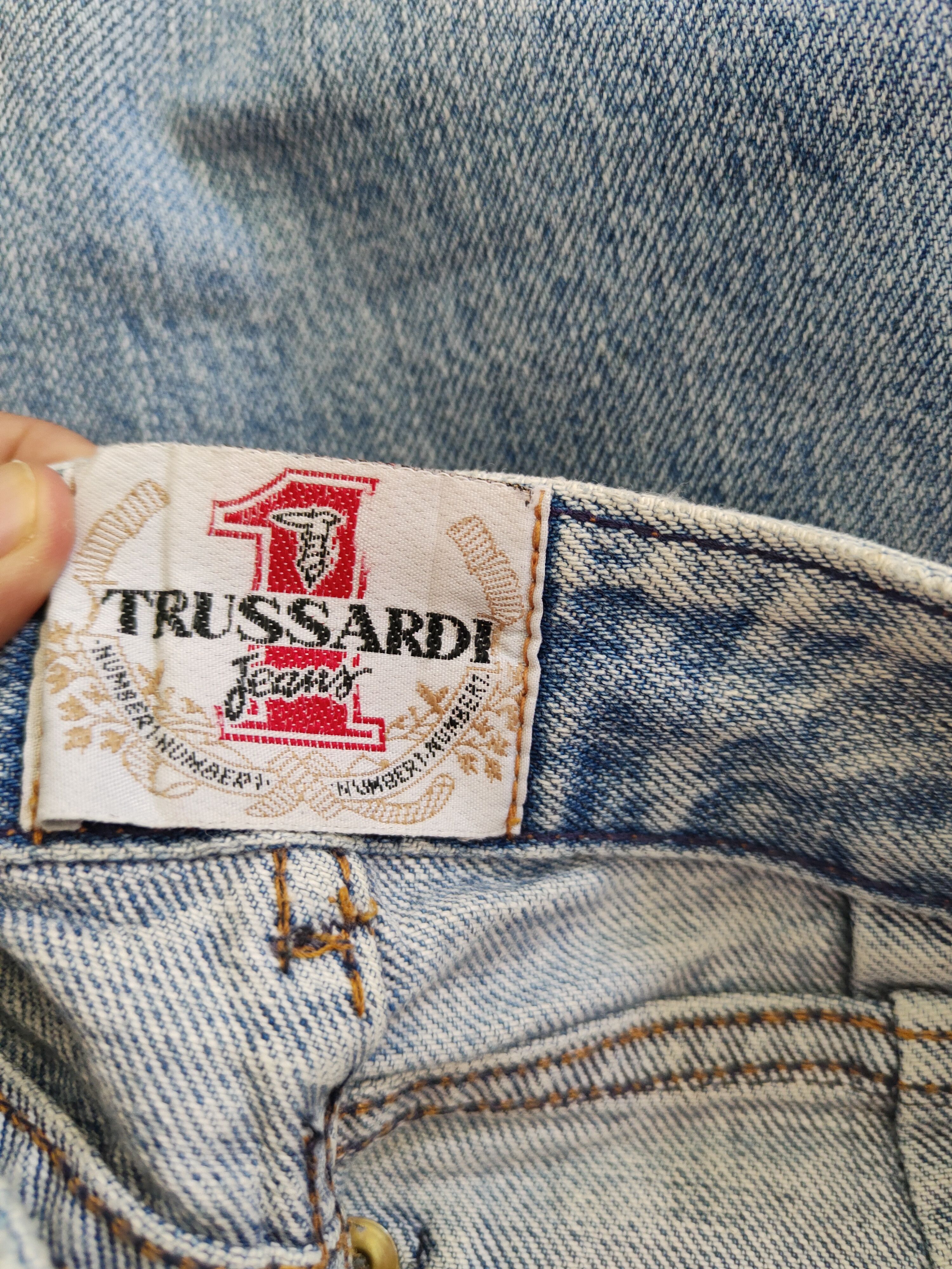 Japanese Brand × Trussardi × Vintage Trussardi Blue Multi Pocket Tactical Pants Denim #5949 Size US 26 / EU 42 - 16 Thumbnail