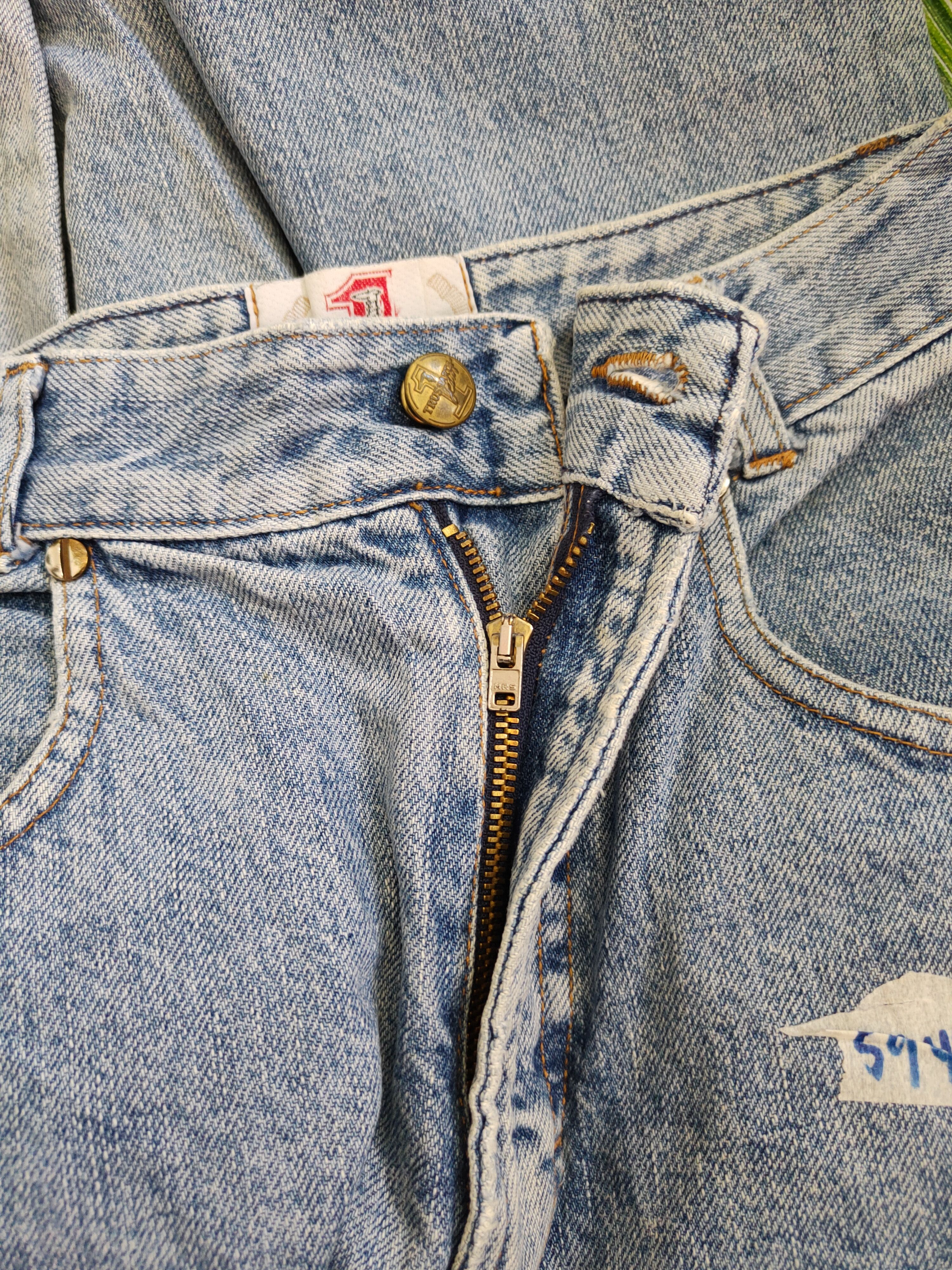 Japanese Brand × Trussardi × Vintage Trussardi Blue Multi Pocket Tactical Pants Denim #5949 Size US 26 / EU 42 - 14 Thumbnail