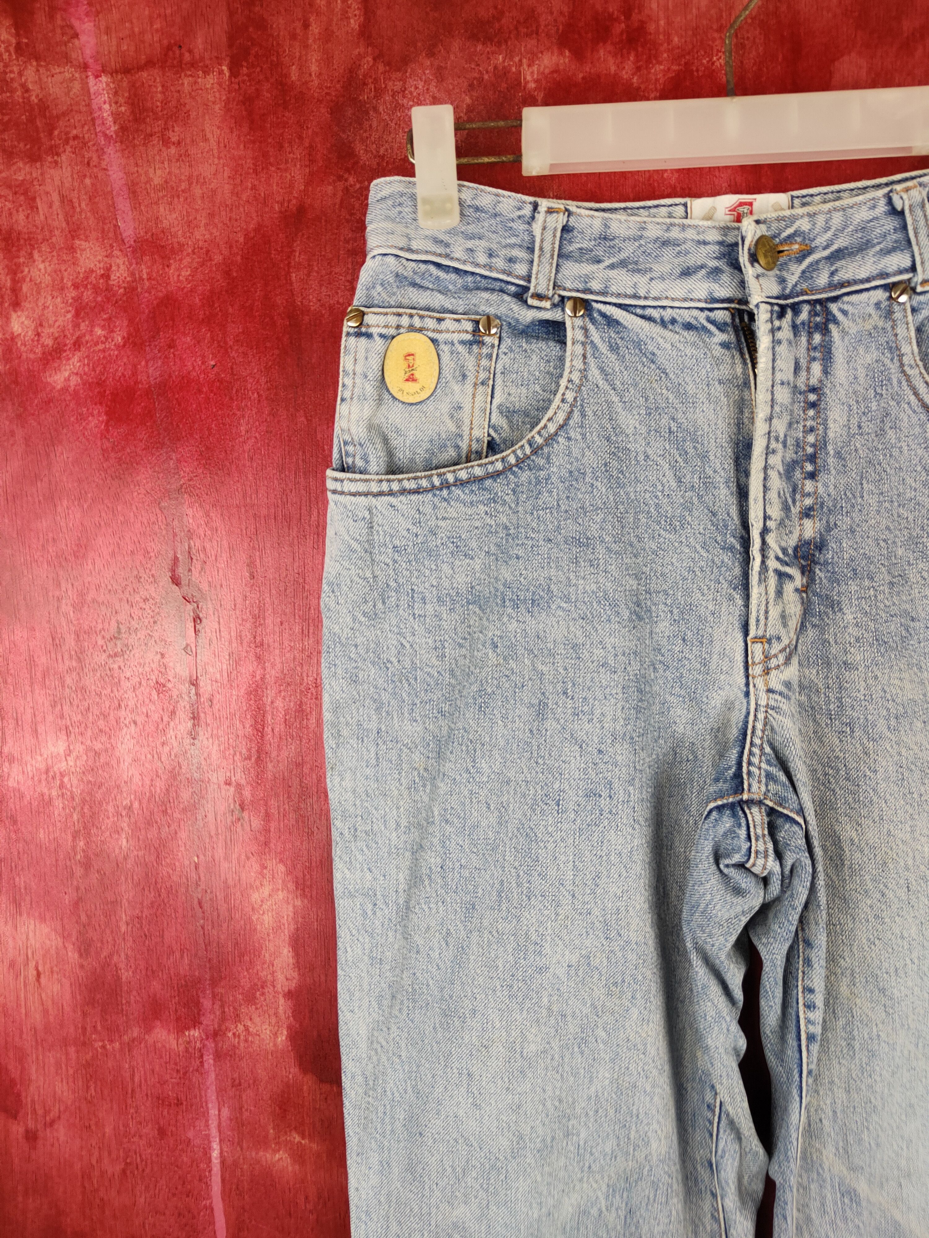 Japanese Brand × Trussardi × Vintage Trussardi Blue Multi Pocket Tactical Pants Denim #5949 Size US 26 / EU 42 - 4 Thumbnail