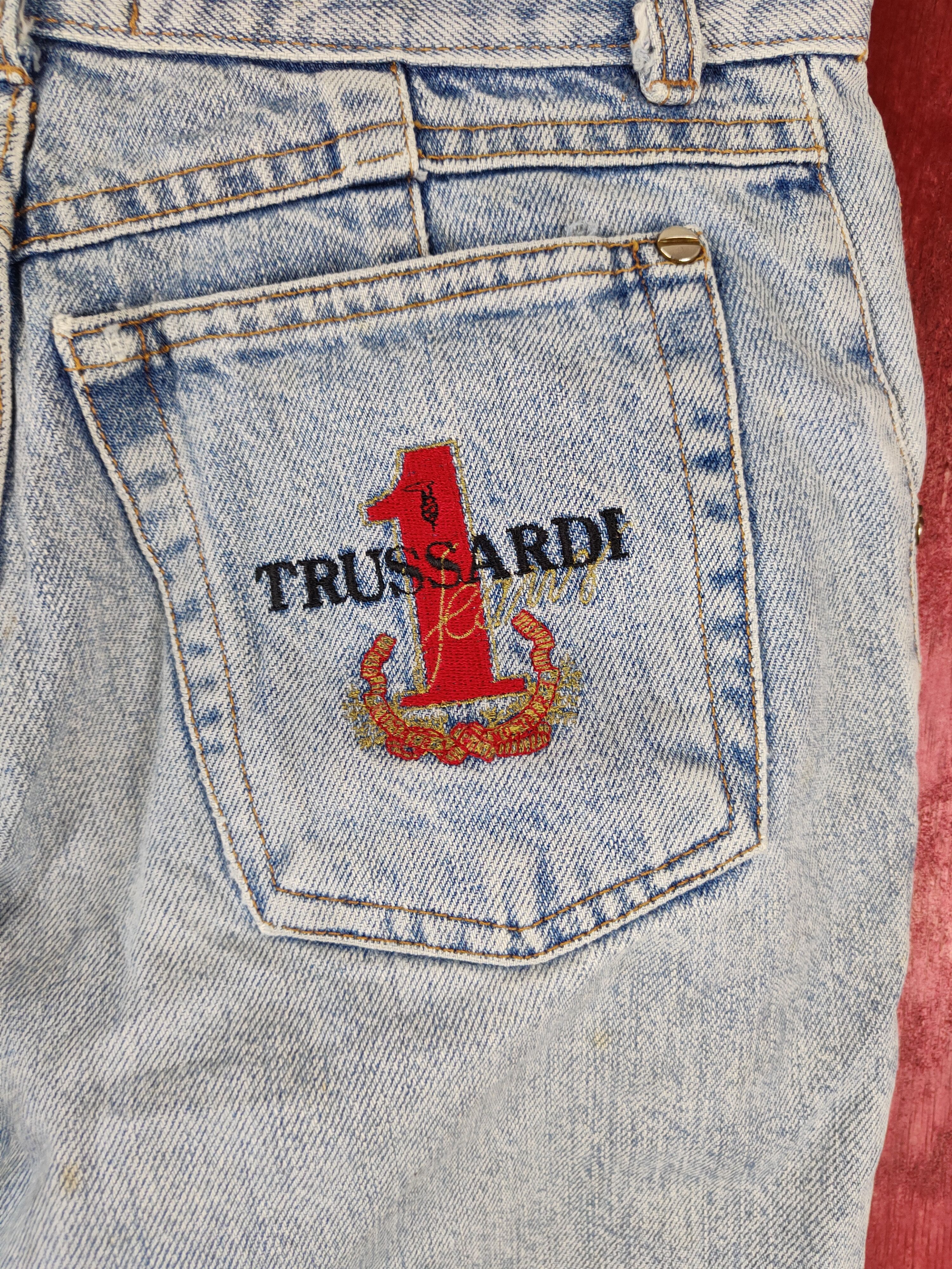 Japanese Brand × Trussardi × Vintage Trussardi Blue Multi Pocket Tactical Pants Denim #5949 Size US 26 / EU 42 - 9 Thumbnail