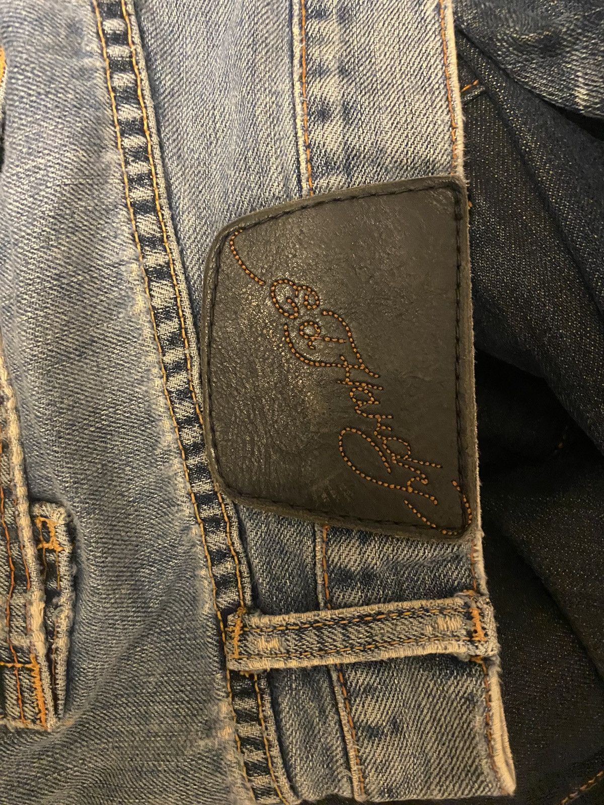 Ed Hardy Ed Hardy Vintage Washed Blue Denim Street Jeans Washed Denim Size US 38 / EU 54 - 4 Thumbnail