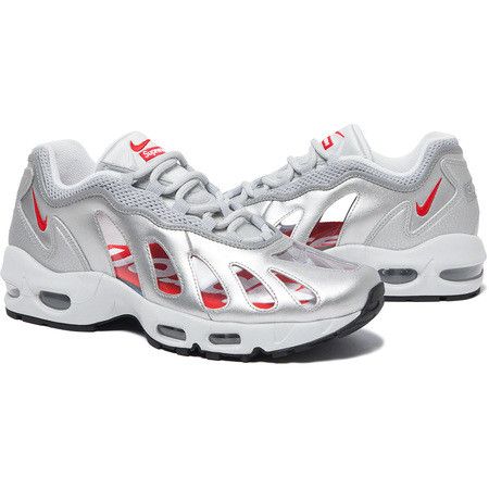 Nike × Supreme Supreme Silver Air Max 96 Size US 12 / EU 45 - 1 Thumbnail