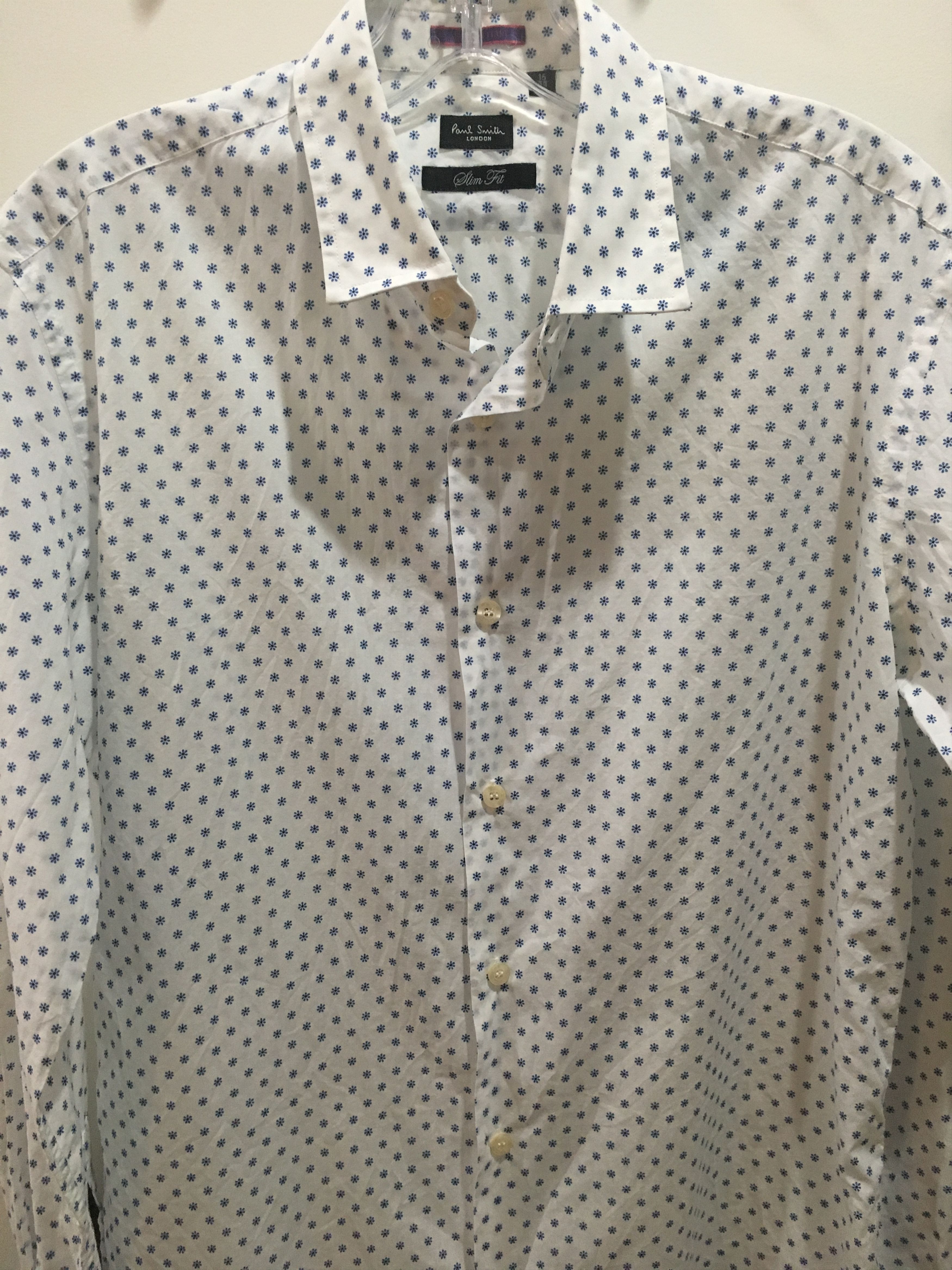 Paul Smith London line white shirt, sz15 (IT38), made in Italy Size 38R - 1 Thumbnail