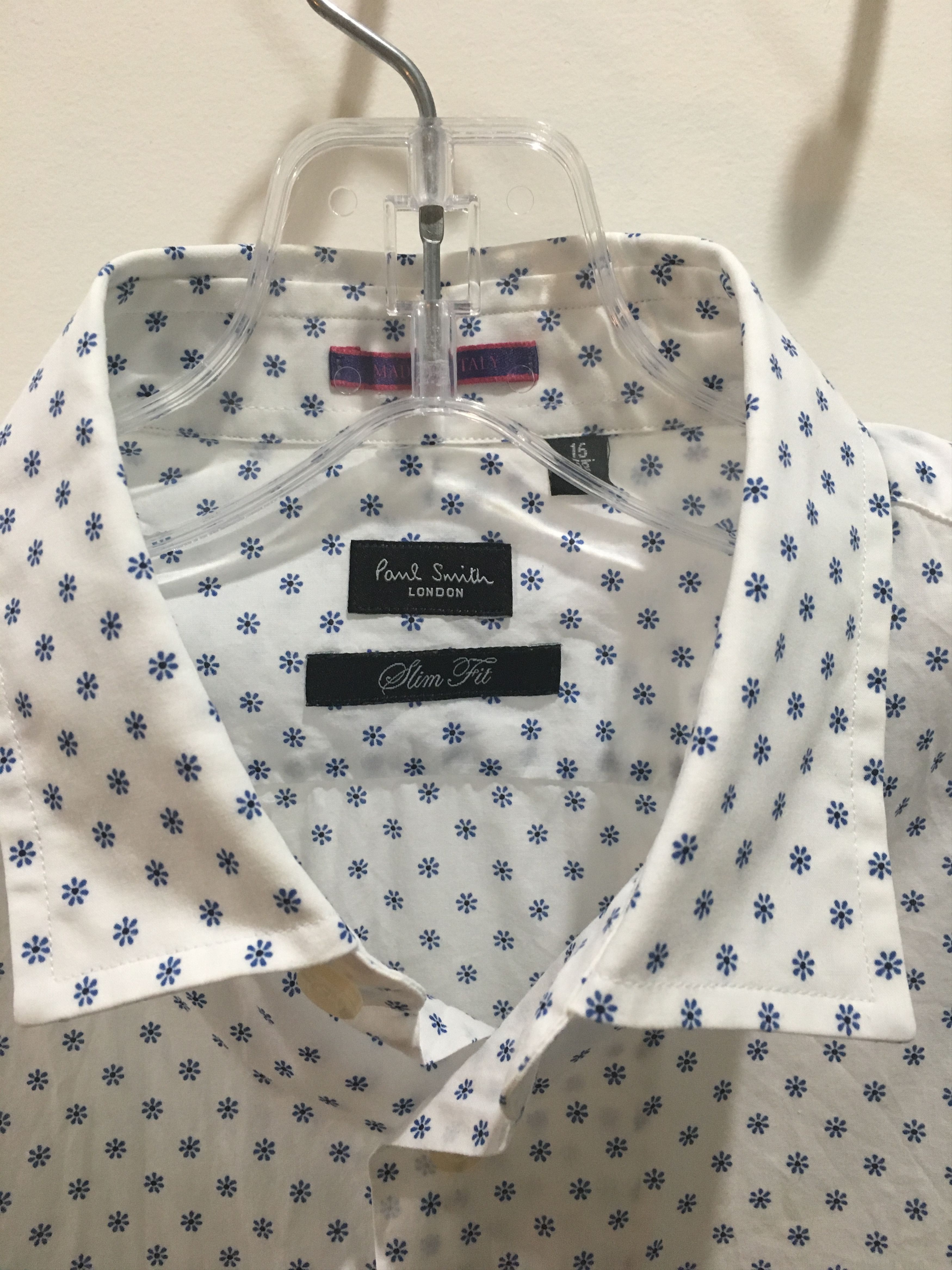 Paul Smith London line white shirt, sz15 (IT38), made in Italy Size 38R - 4 Thumbnail