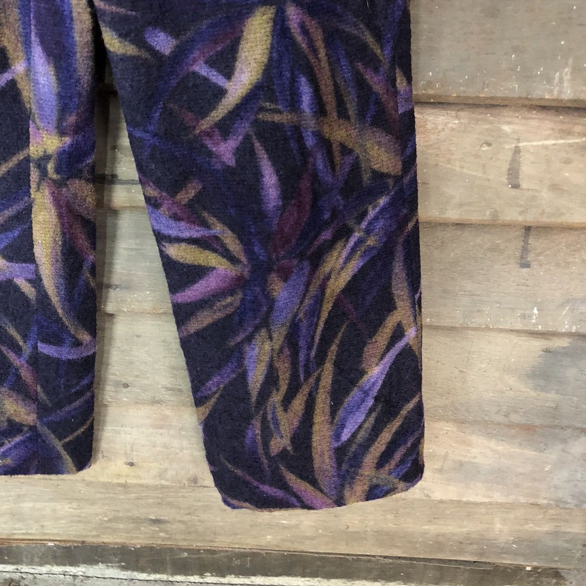 Japanese Brand Bon Robe Purple stripe art Casual Pants #6874 Size US 28 / EU 44 - 5 Thumbnail