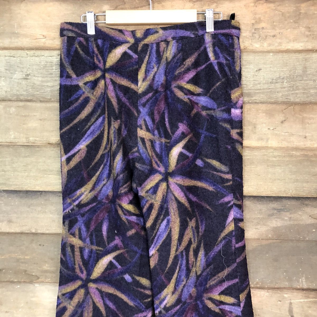 Japanese Brand Bon Robe Purple stripe art Casual Pants #6874 Size US 28 / EU 44 - 7 Thumbnail