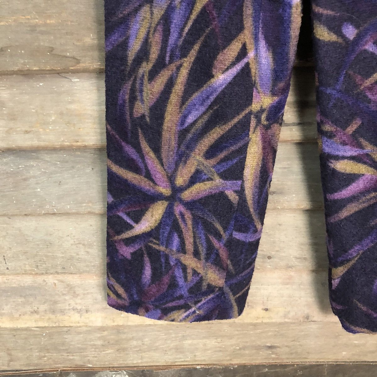 Japanese Brand Bon Robe Purple stripe art Casual Pants #6874 Size US 28 / EU 44 - 4 Thumbnail