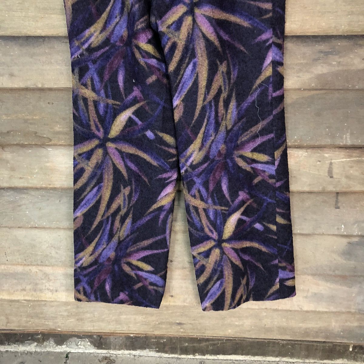 Japanese Brand Bon Robe Purple stripe art Casual Pants #6874 Size US 28 / EU 44 - 8 Thumbnail