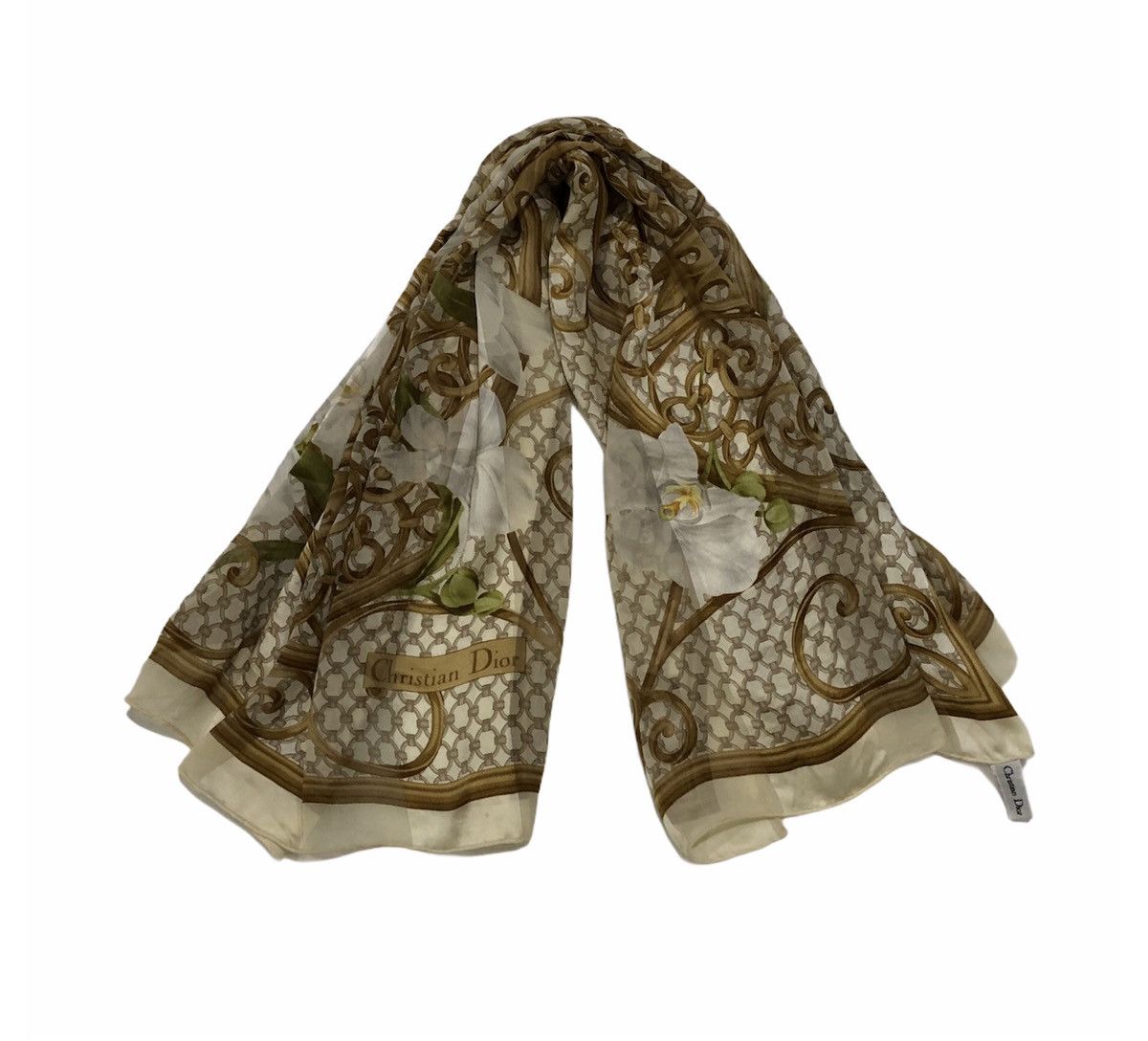 Christian Dior Monsieur Christian Dior Scarves 100% Silk Size ONE SIZE - 8 Thumbnail