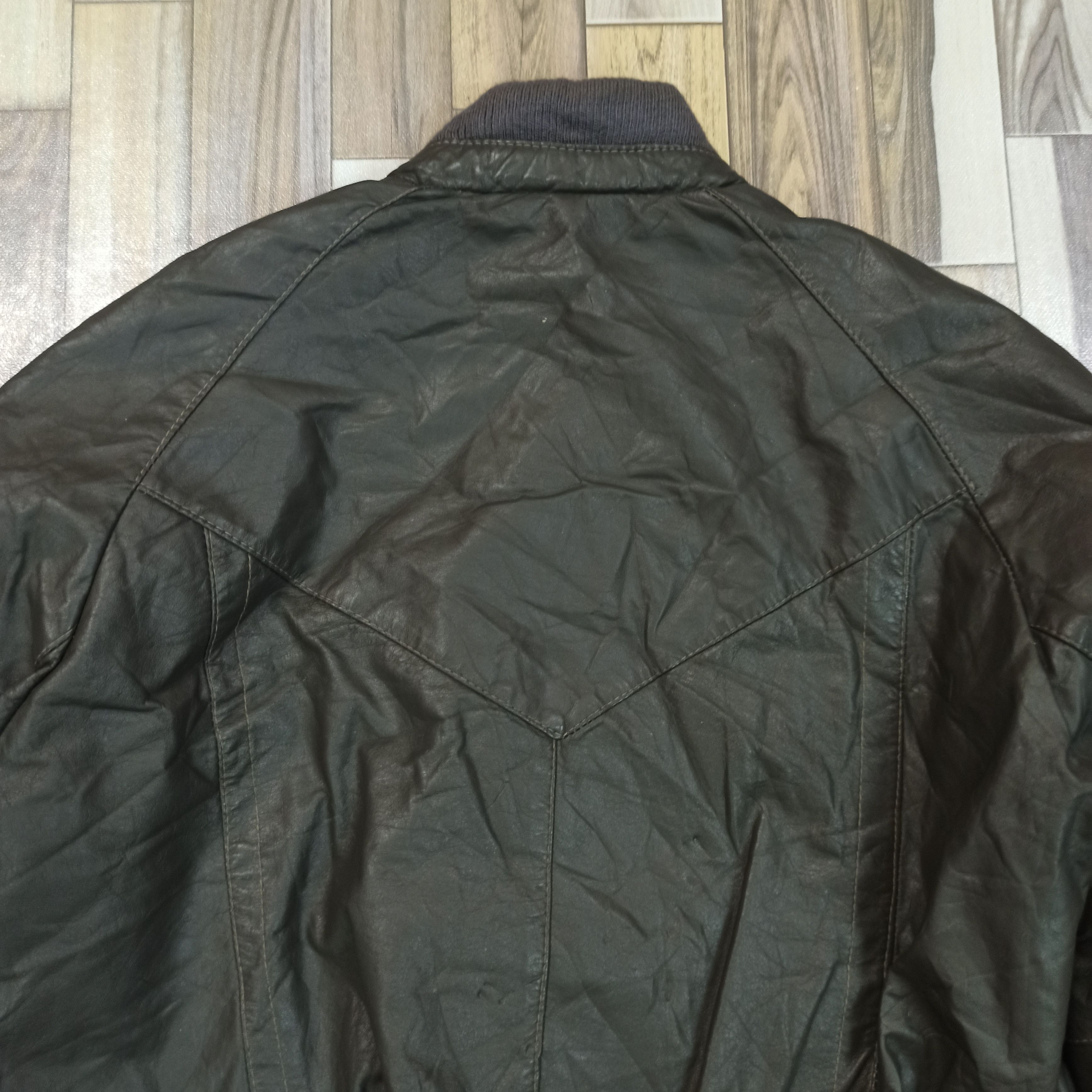 Leather Vintage Bomber Leather Jacket Club International by Tip Top Size US M / EU 48-50 / 2 - 9 Thumbnail