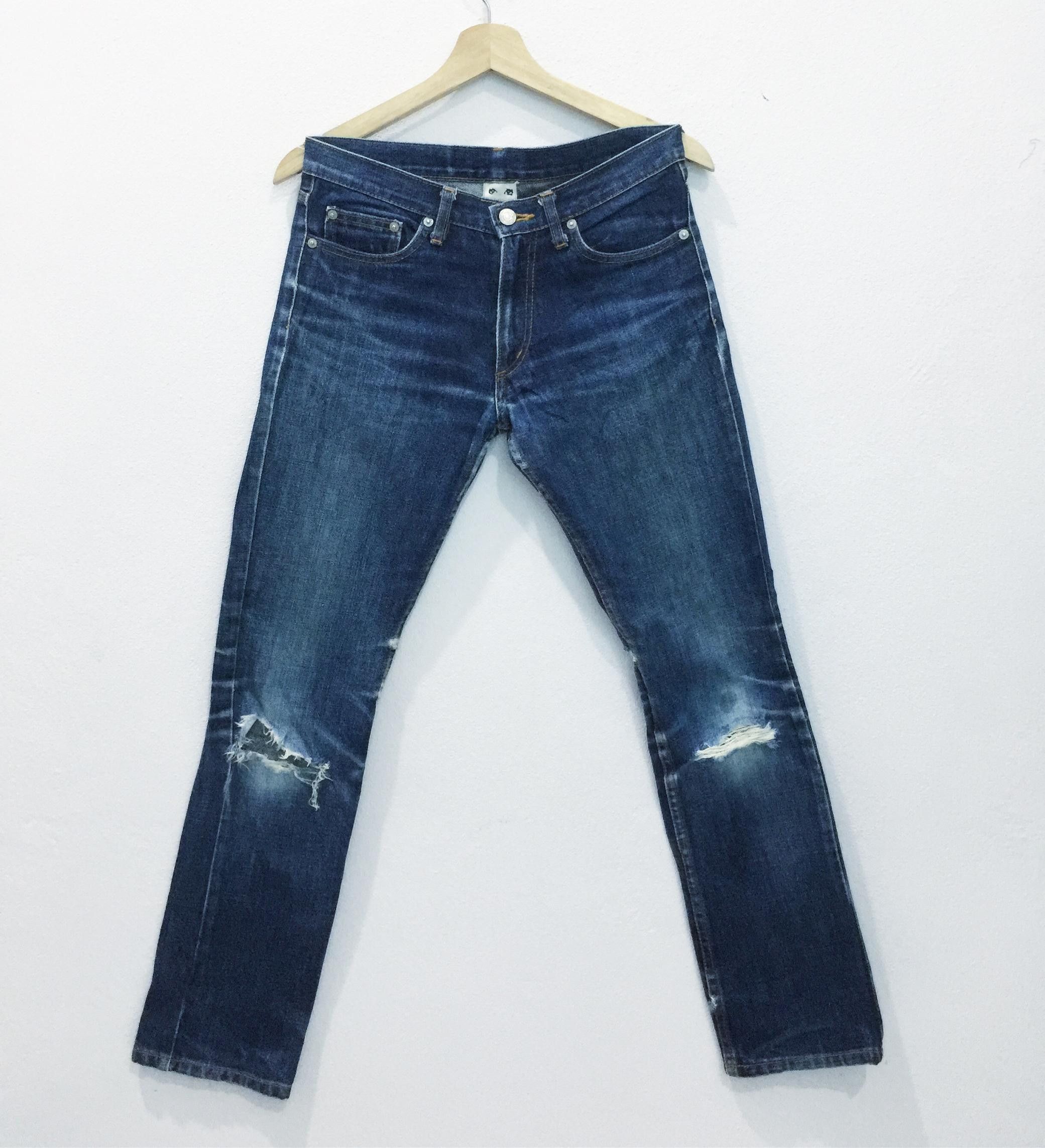 Japanese Brand Rare Distressed X Girl Japan Skinny Jeans Made in Japan Size US 29 - 1 Thumbnail