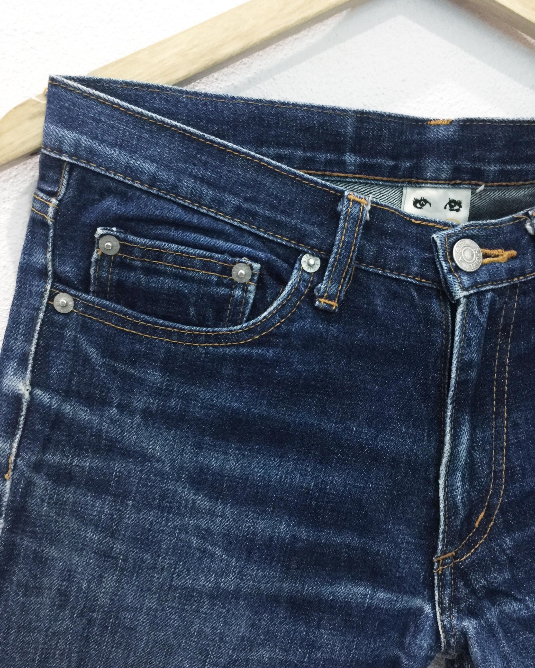 Japanese Brand Rare Distressed X Girl Japan Skinny Jeans Made in Japan Size US 29 - 3 Thumbnail