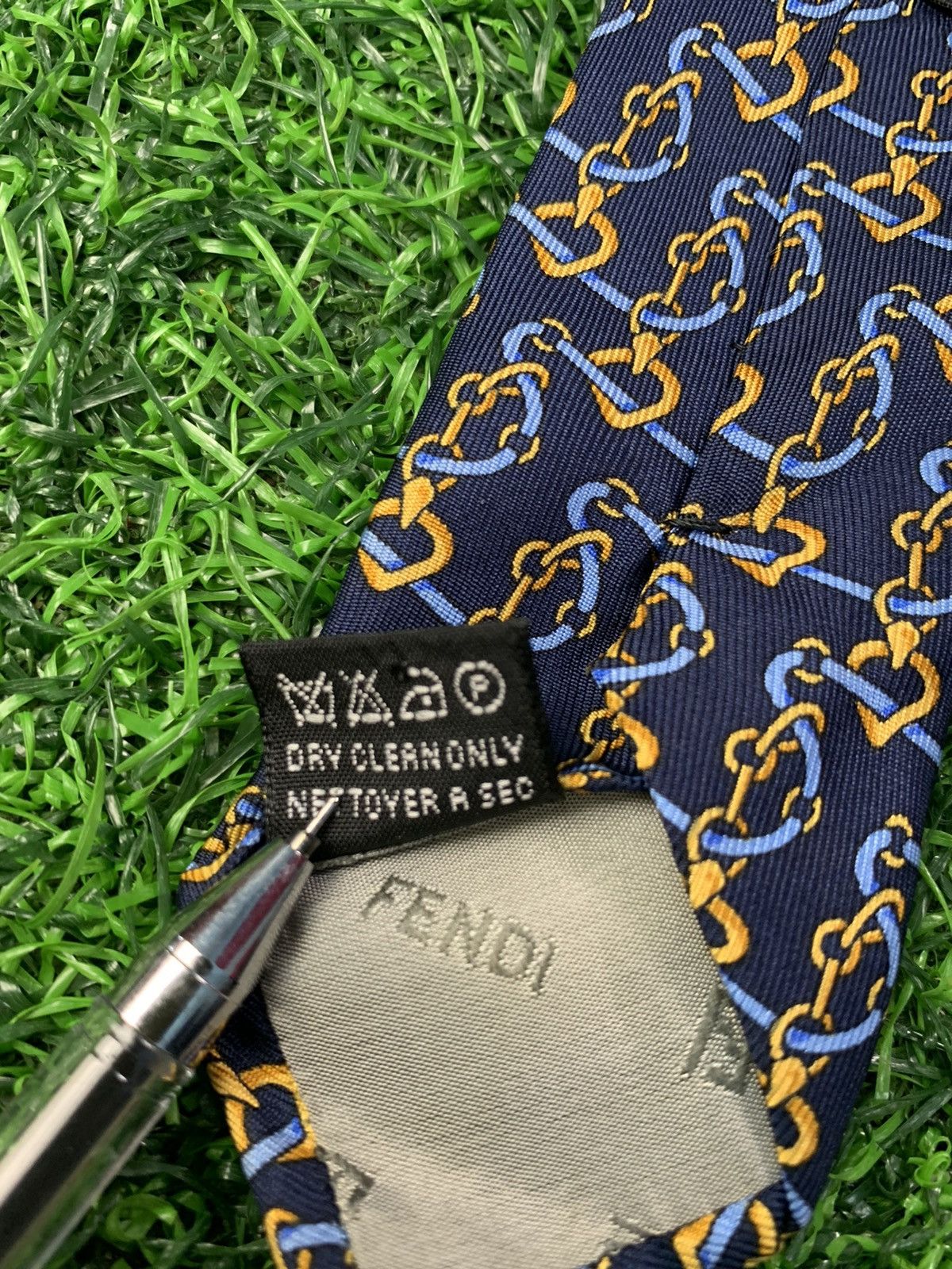 Fendi Fendi Made in Italy Pure Silk Neck Tie Size ONE SIZE - 5 Thumbnail