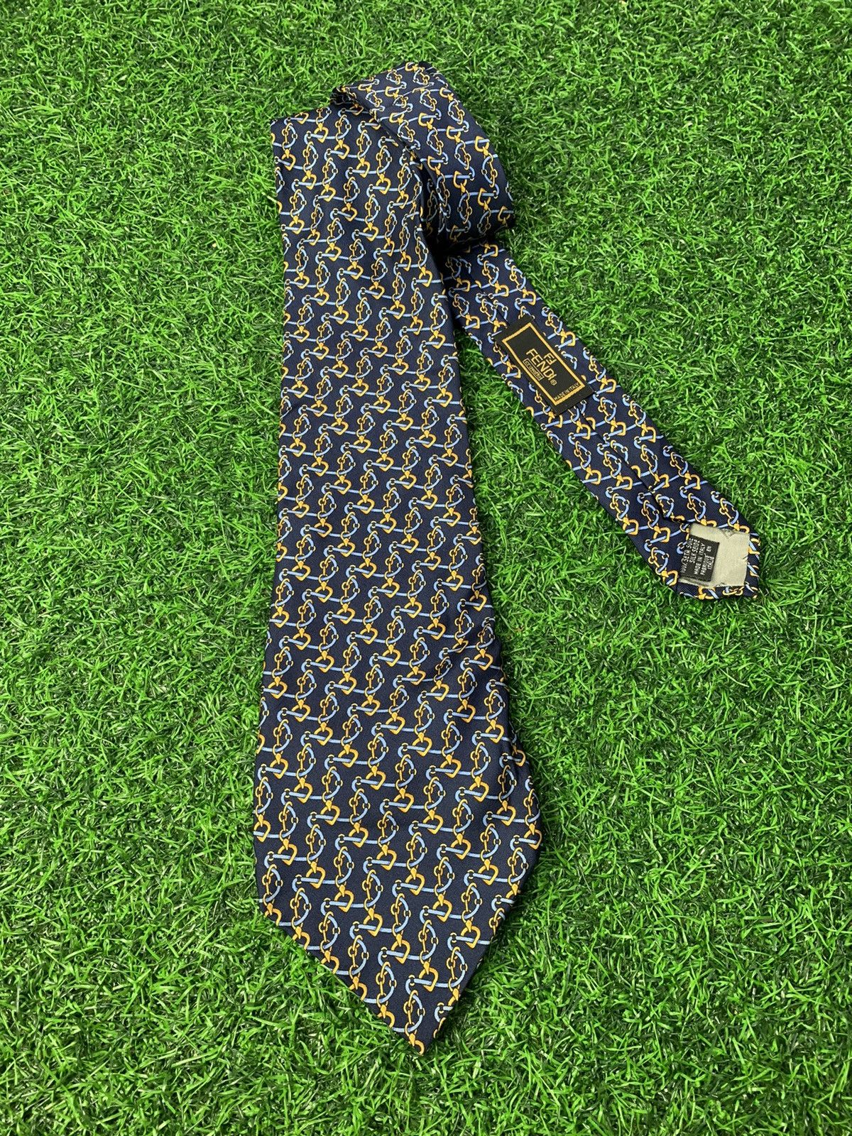 Fendi Made in Italy Pure Silk Neck Tie