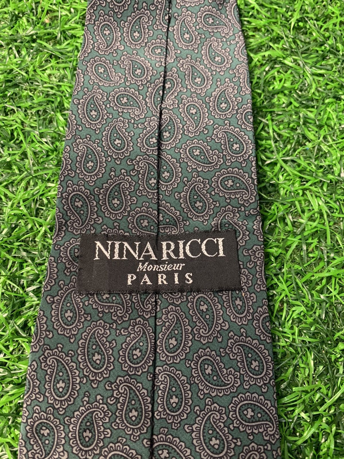Other Nina Ricci Paris Men’s Paisley Art Neck Tie Size ONE SIZE - 2 Thumbnail