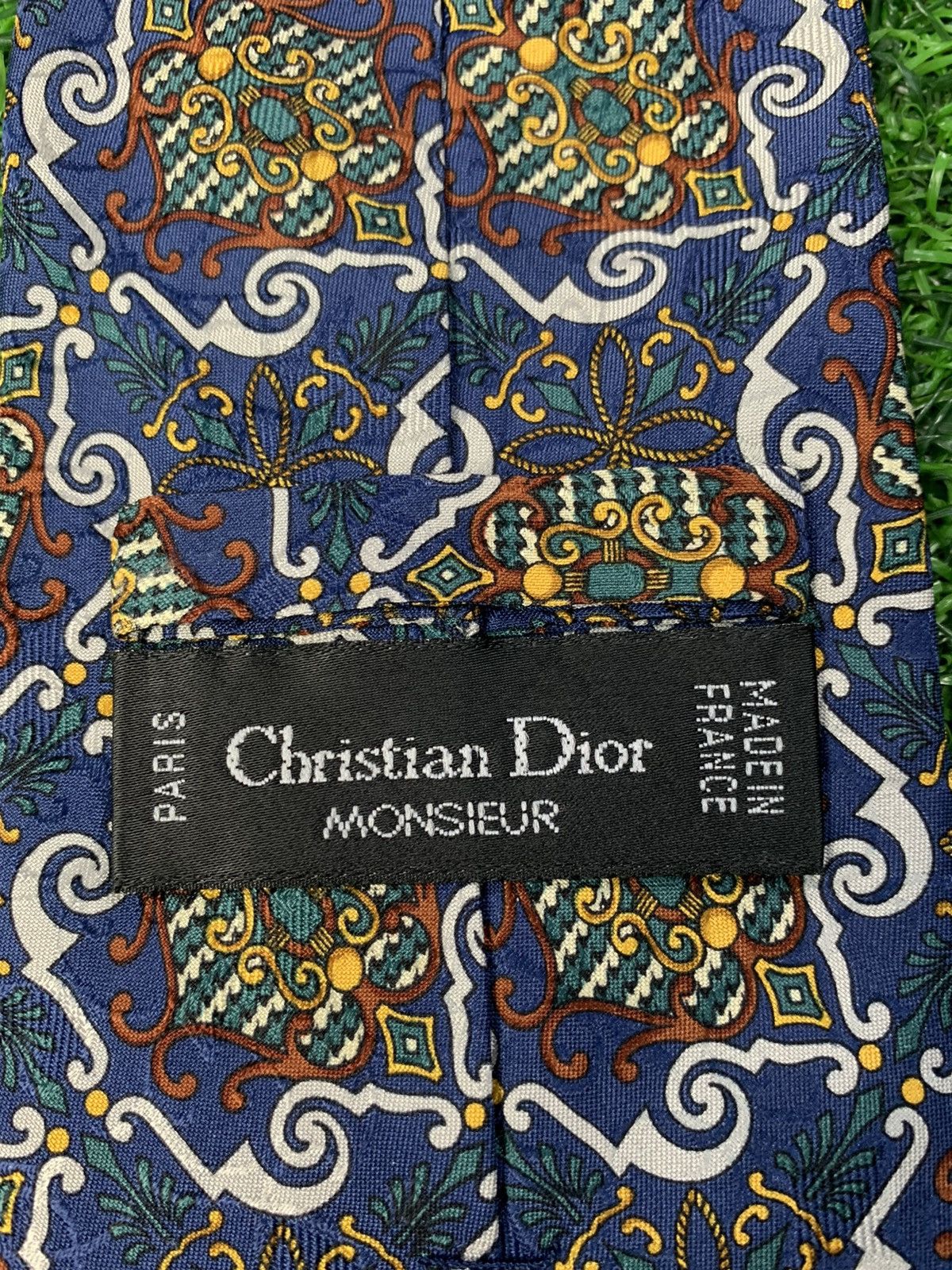Christian Dior Monsieur Christian Dior Monsieur Made in France Men's Neck Tie Size ONE SIZE - 1 Thumbnail