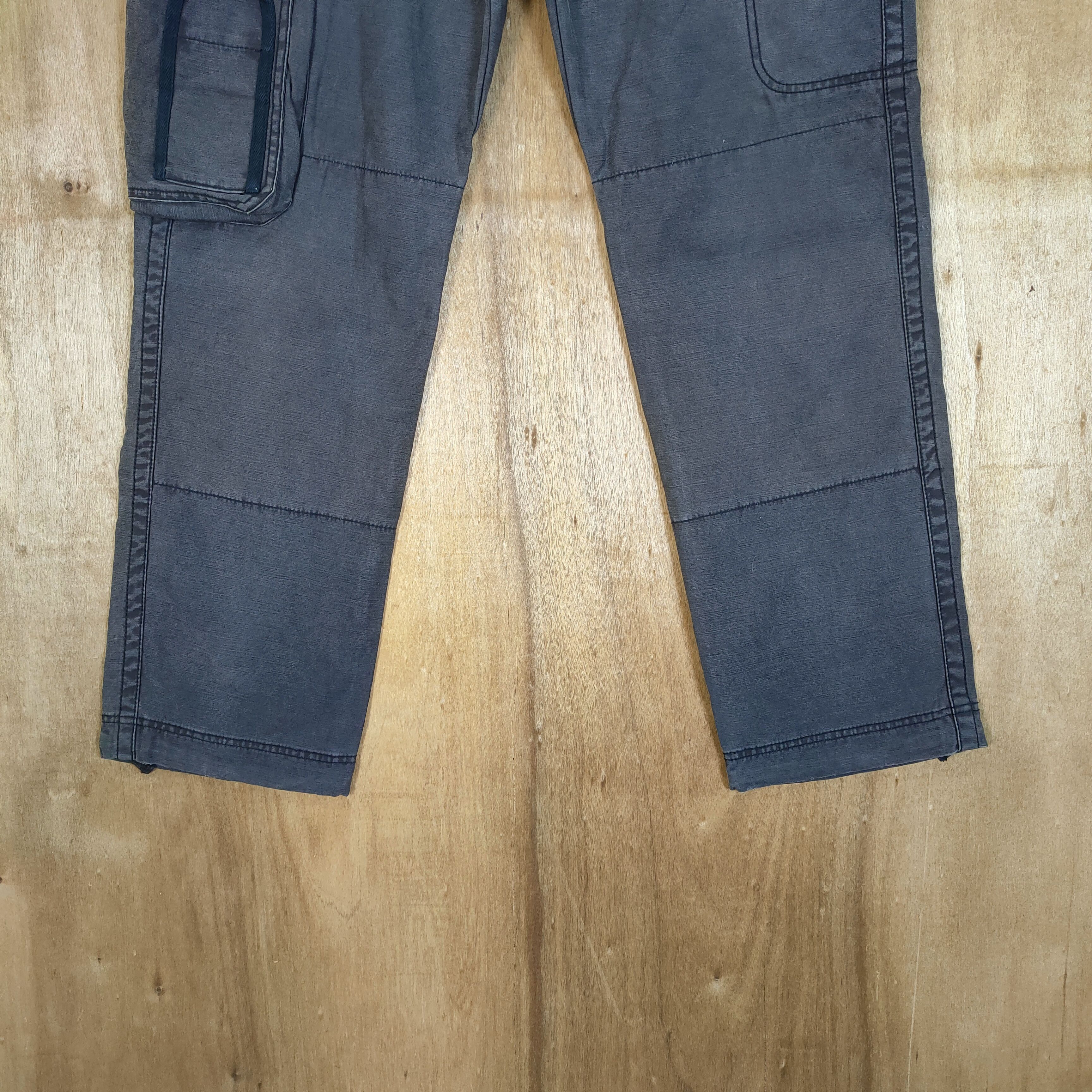 Japanese Brand VINTAGE FLASH REPORT BLACK CARGO PANTS Size US 34 / EU 50 - 3 Thumbnail