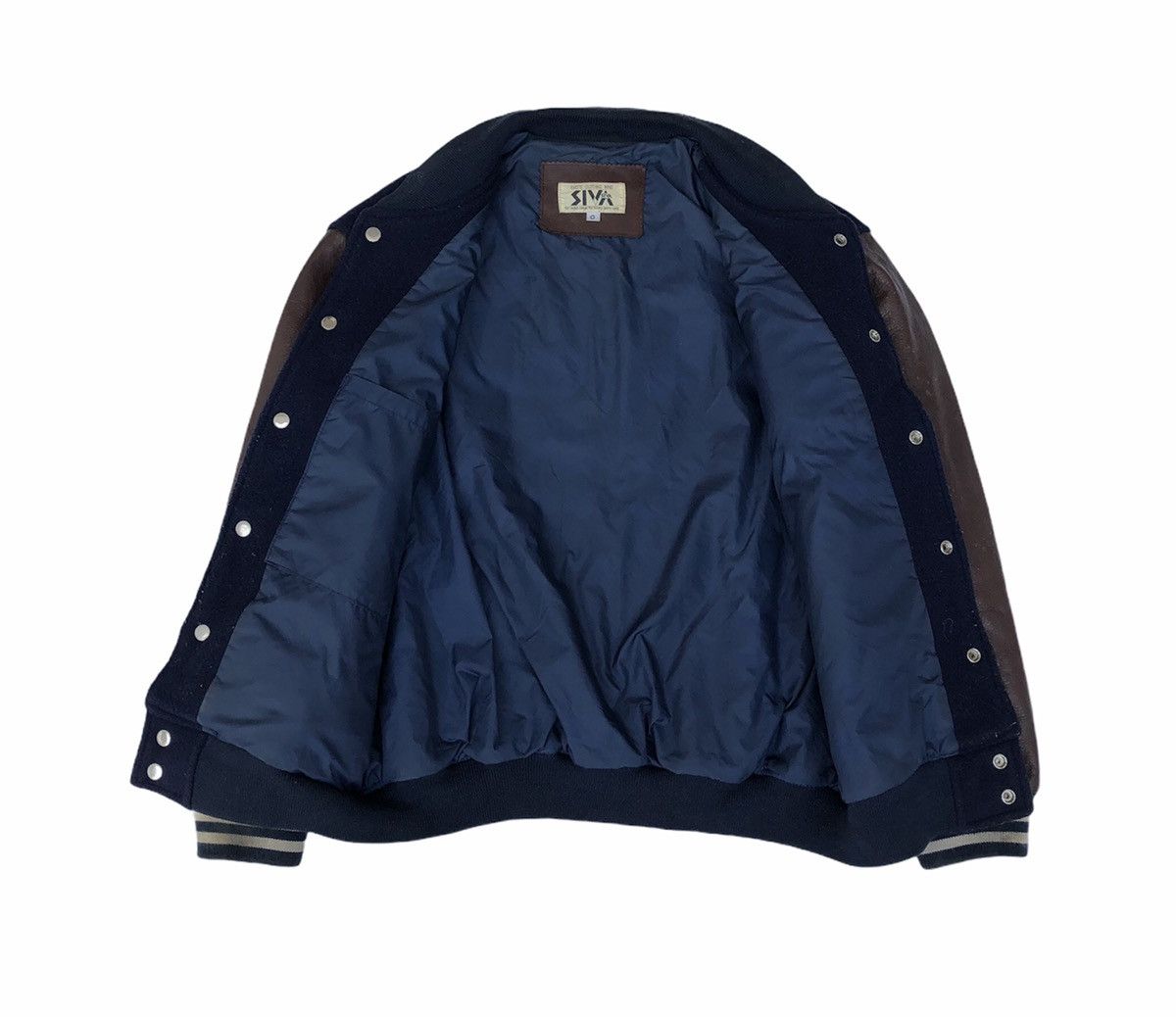 Japanese Brand Vintage C. U. F Staff Team Leather Sleeve Varsity Jacket Size US M / EU 48-50 / 2 - 12 Thumbnail