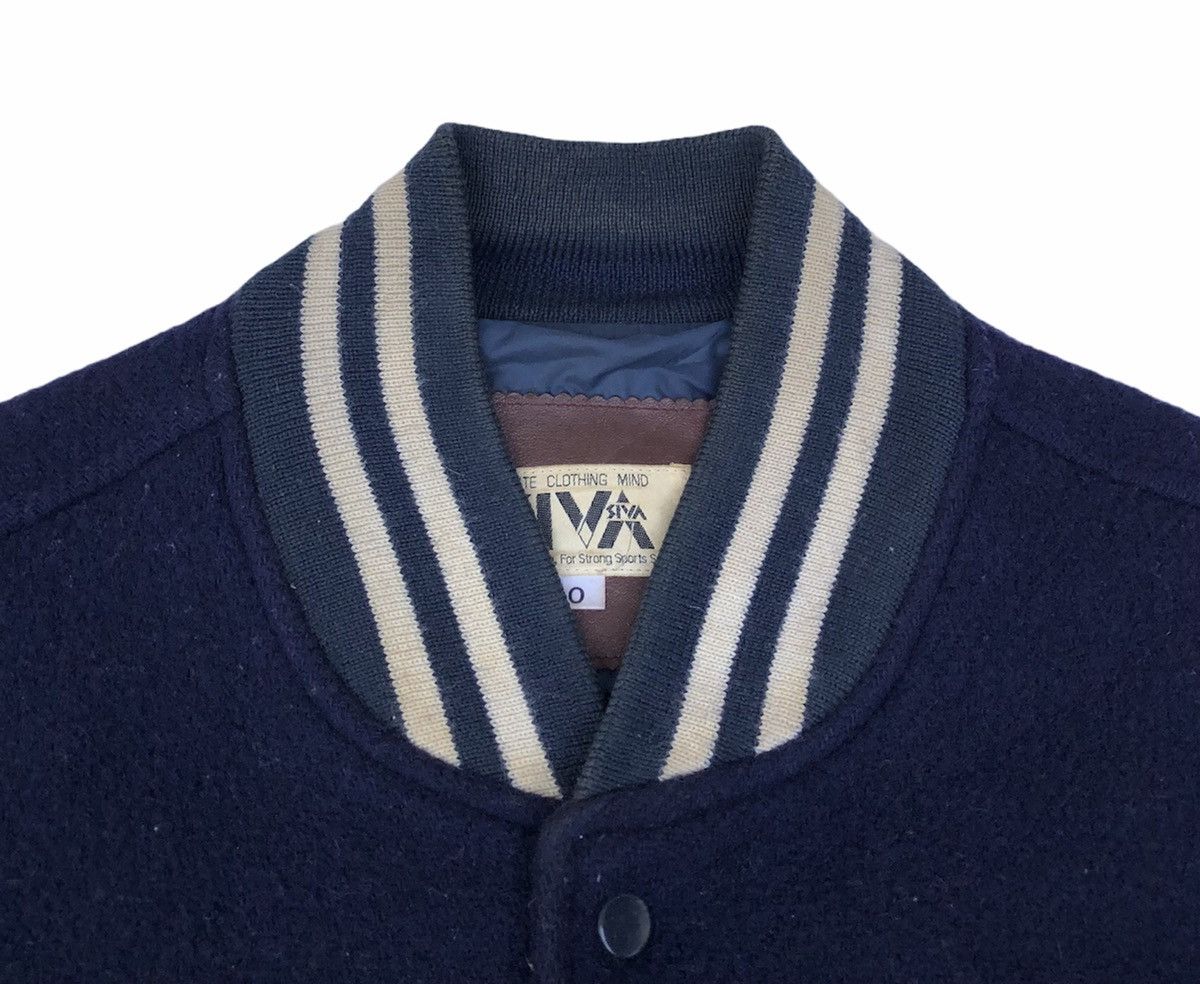 Japanese Brand Vintage C. U. F Staff Team Leather Sleeve Varsity Jacket Size US M / EU 48-50 / 2 - 9 Thumbnail