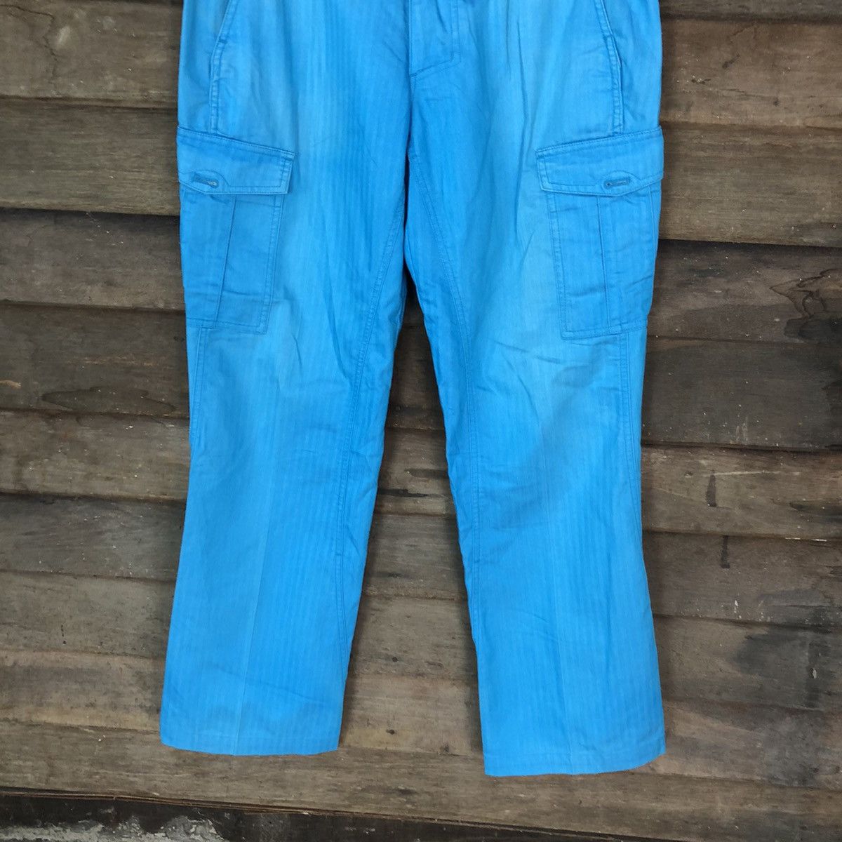 Japanese Brand × Vintage DLL Igno Blue Cargo Pants Multiple Pockets #2354 Size US 30 / EU 46 - 3 Thumbnail