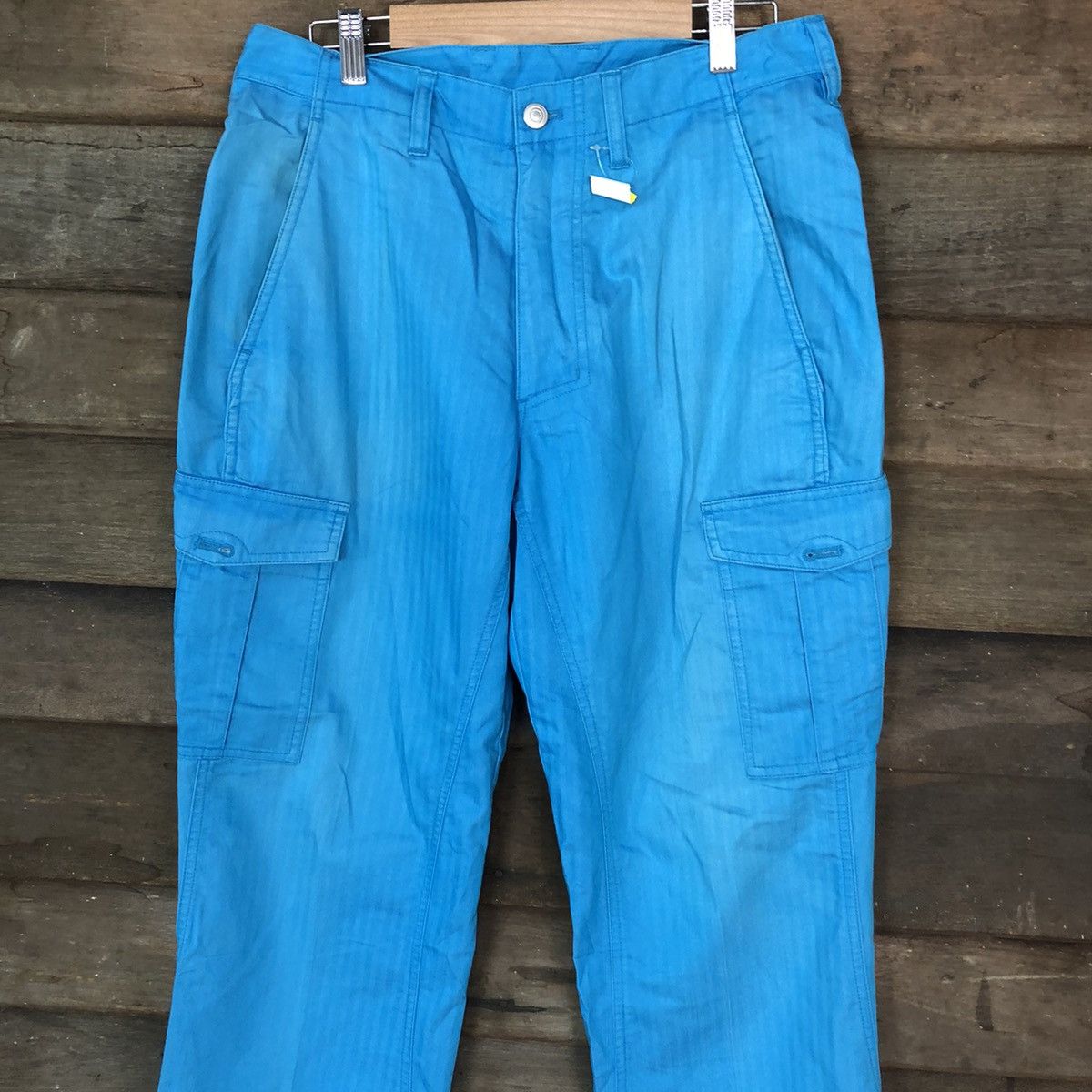 Japanese Brand × Vintage DLL Igno Blue Cargo Pants Multiple Pockets #2354 Size US 30 / EU 46 - 2 Thumbnail