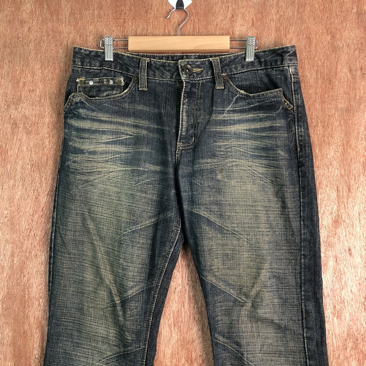 Japanese Brand DLL Japan Black streetwear Denim Jeans Pants #c301 Size US 34 / EU 50 - 2 Thumbnail