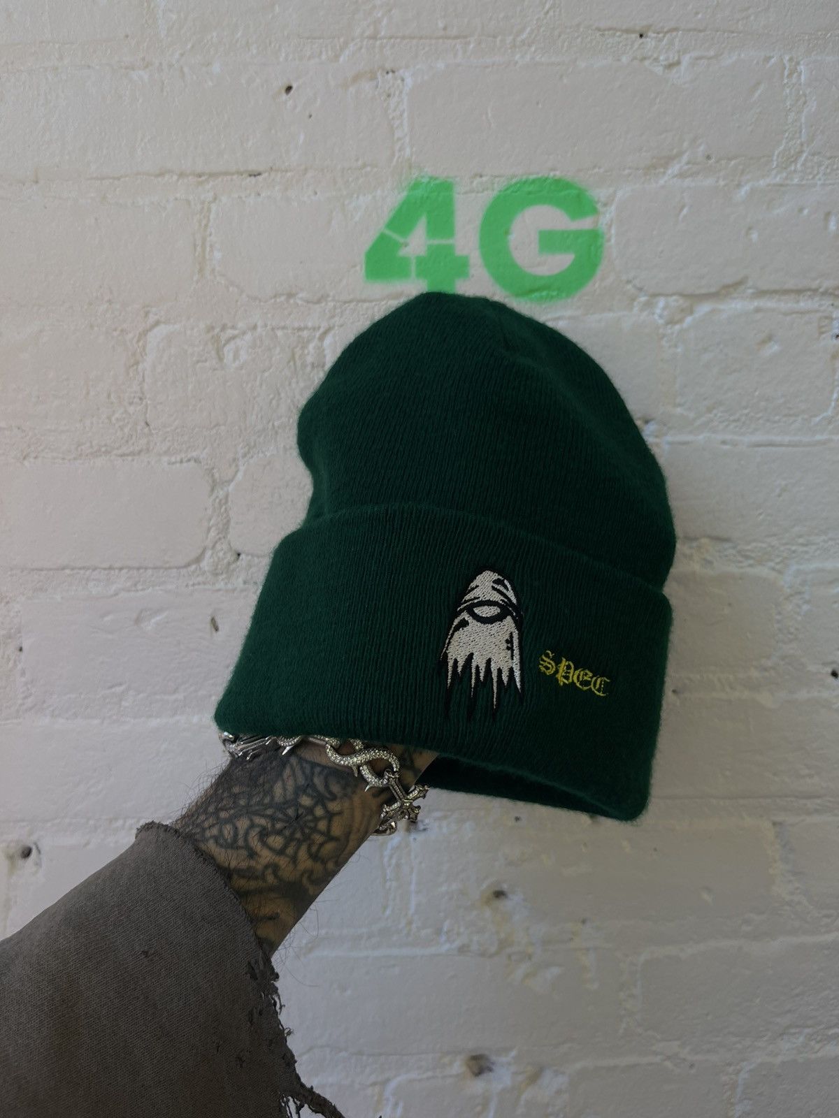 Chrome Hearts Chrome Hearts NEW SPEK MATTY BOY BEANIE Hat Size ONE SIZE - 5 Thumbnail