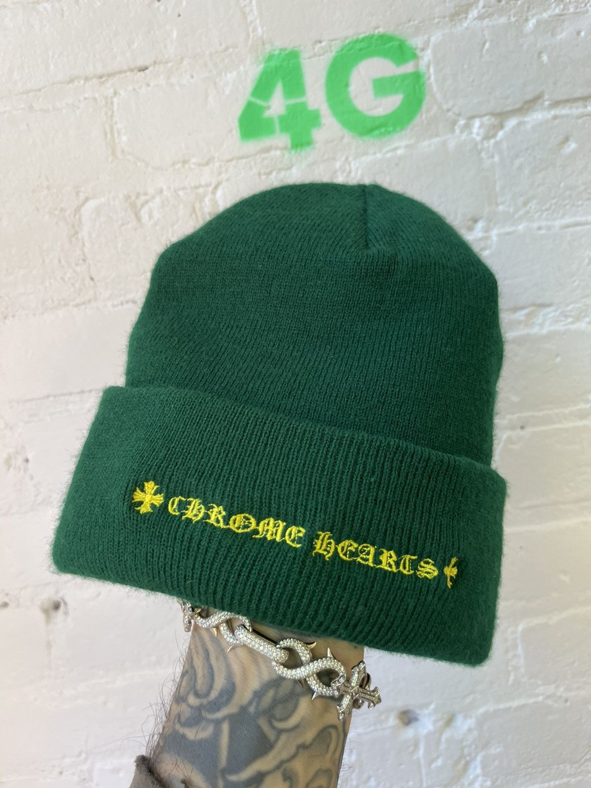 Chrome Hearts Chrome Hearts NEW SPEK MATTY BOY BEANIE Hat Size ONE SIZE - 2 Thumbnail