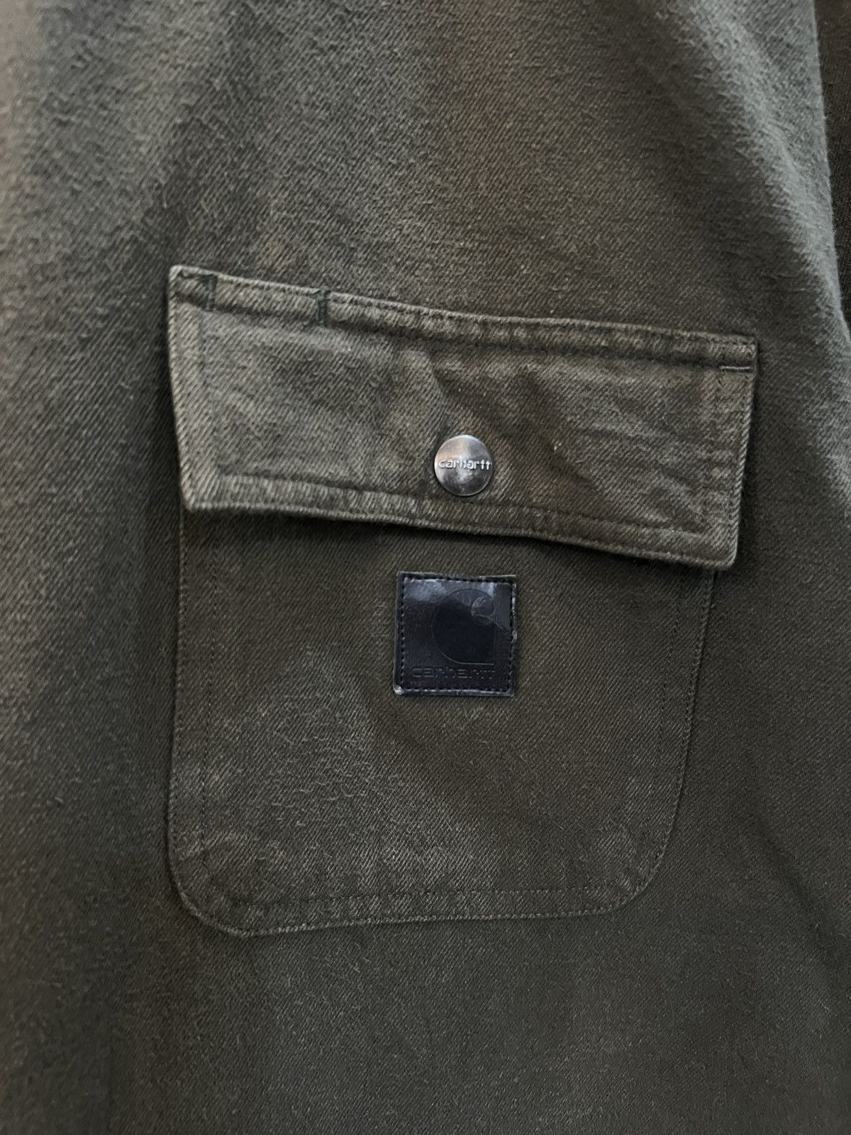 Carhartt Carhartt Detroit Denim Green Army Hoodies Jacket Size US XXL / EU 58 / 5 - 4 Thumbnail