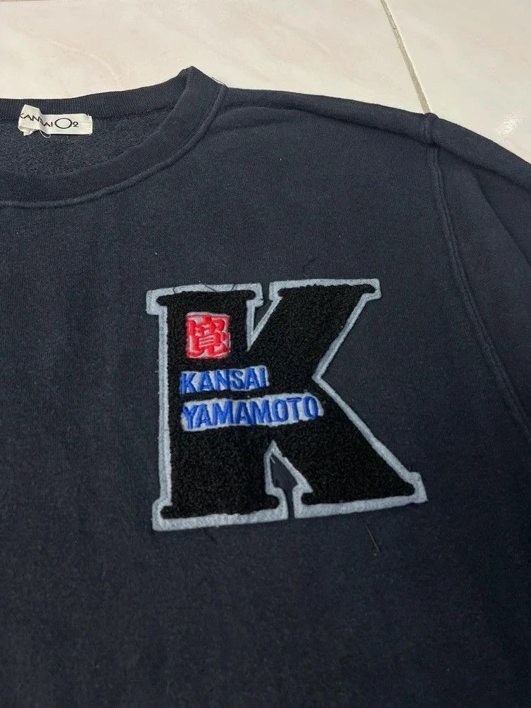Japanese Brand Vintage Kansai Yamamoto O2 Sweatshirt Size US L / EU 52-54 / 3 - 3 Thumbnail