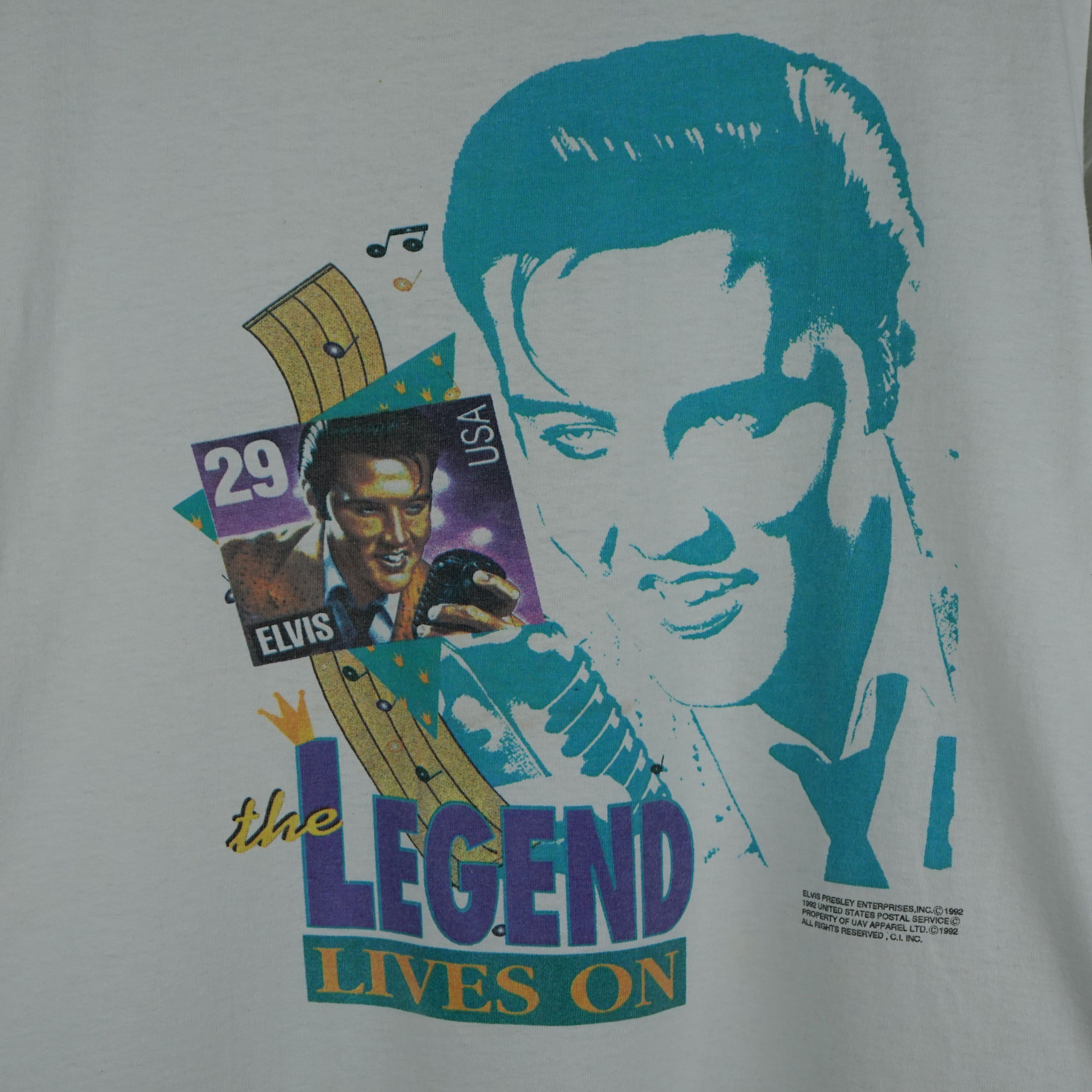 Band Tees × Vintage 1992 Elvis Presley t-shirt Size US XXL / EU 58 / 5 - 2 Thumbnail