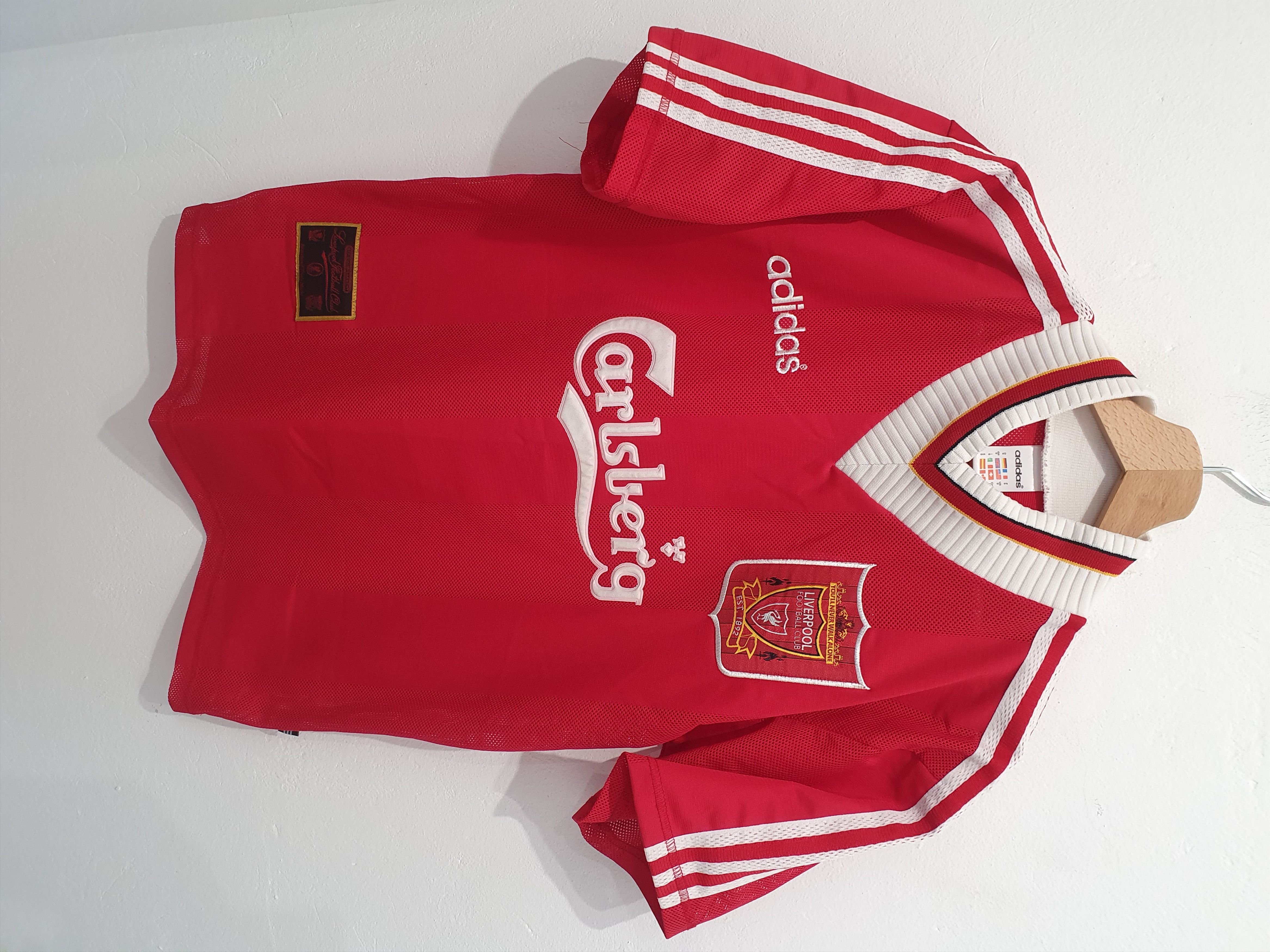 image of Adidas Liverpool Fc 1995 1996 Size S Jersey Shirt Soccer in Red, Men's