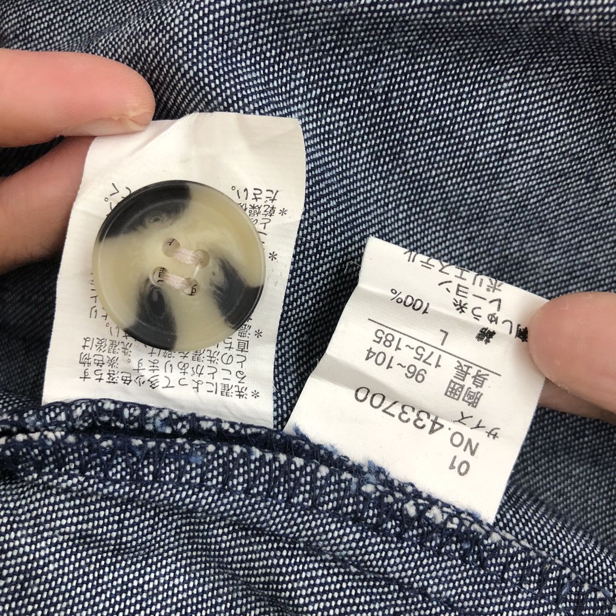 Japanese Brand Vintage BONSKIP Denim Jacket Big Logo Embroidered British Size US L / EU 52-54 / 3 - 7 Thumbnail