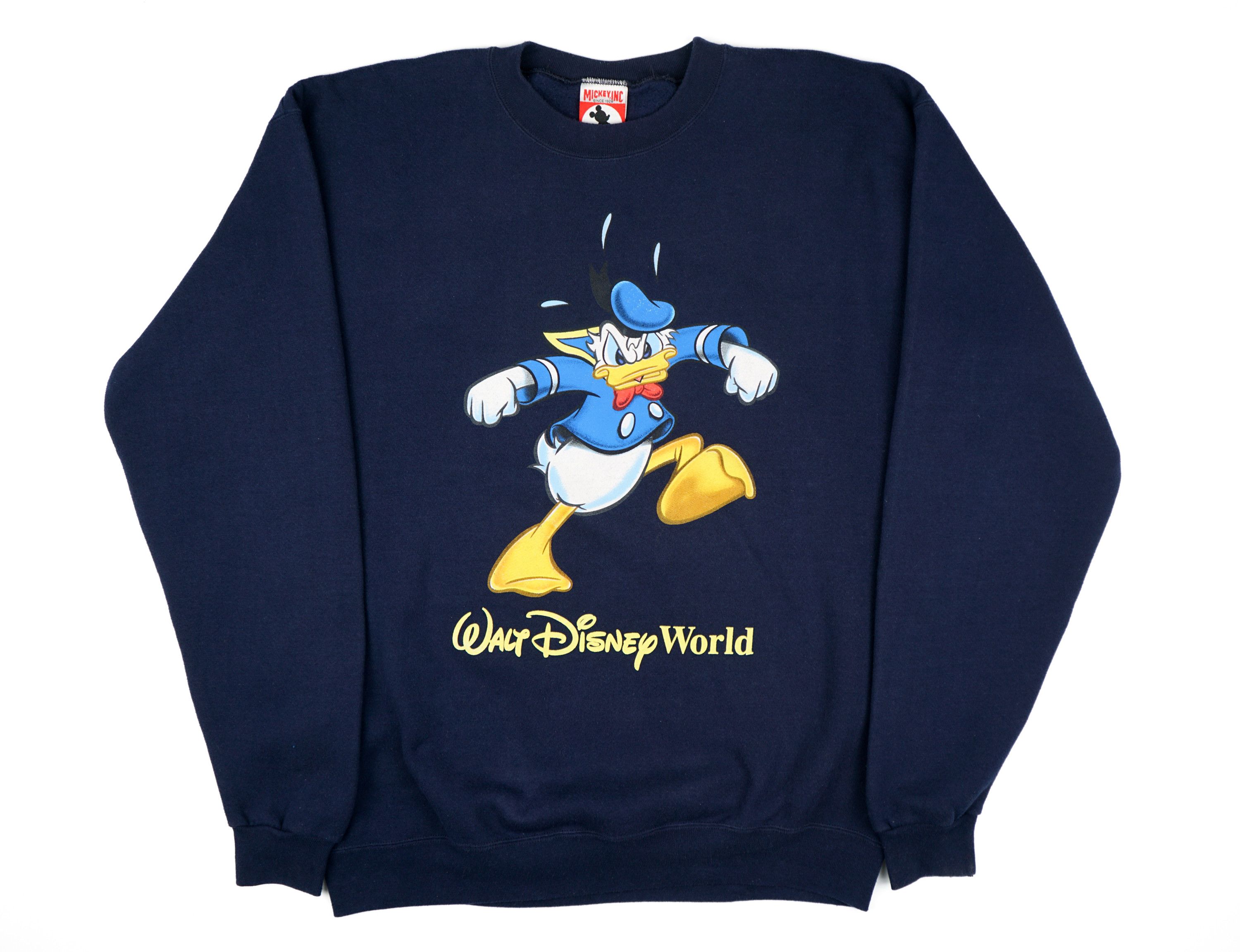 Cartoon Network × Disney × Vintage 1990s Disney Donals Duck Sweatshirt Size US L / EU 52-54 / 3 - 1 Thumbnail