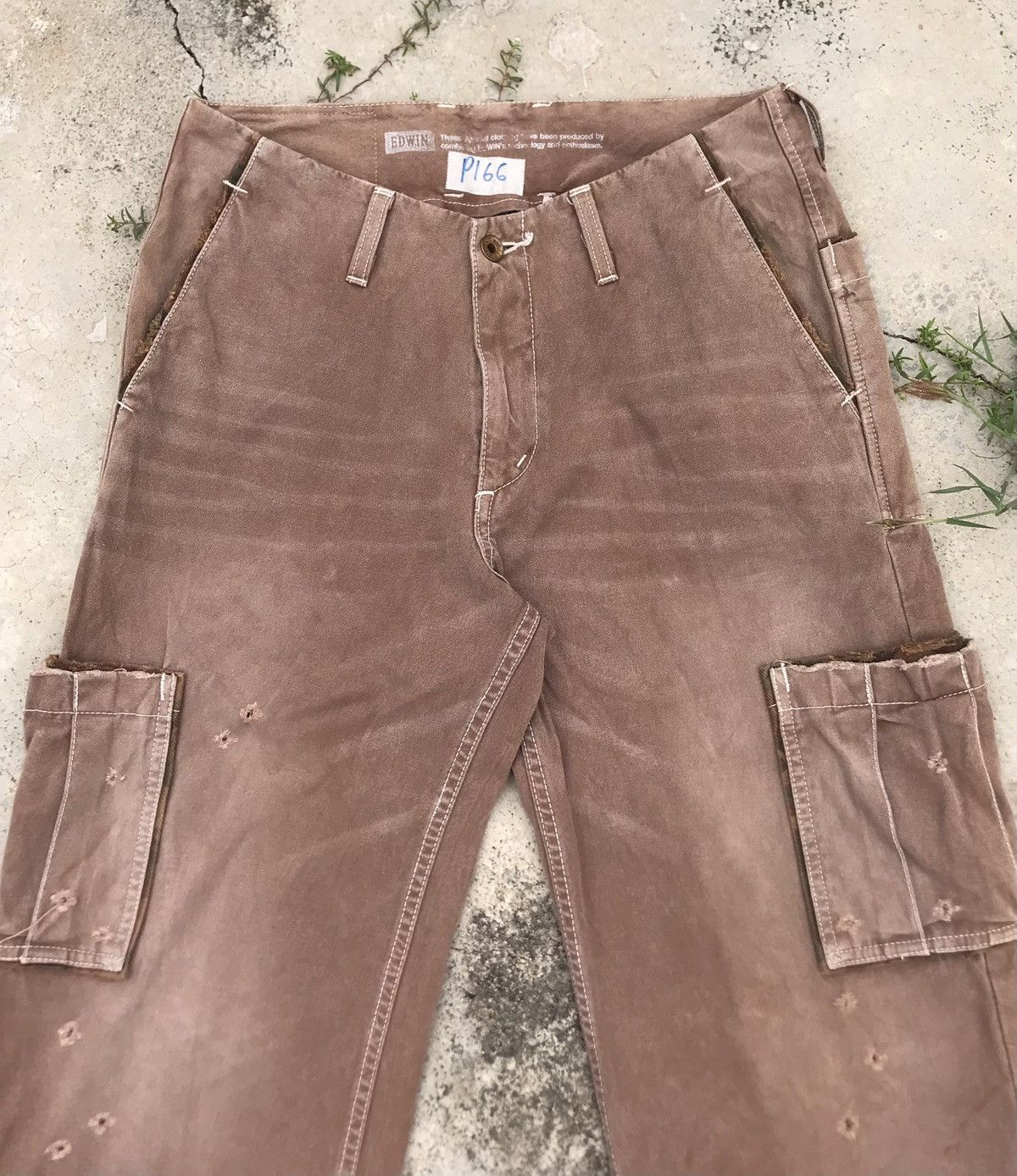 Edwin Edwin Distressed Sun Faded Cargo Pant Size US 31 - 5 Thumbnail